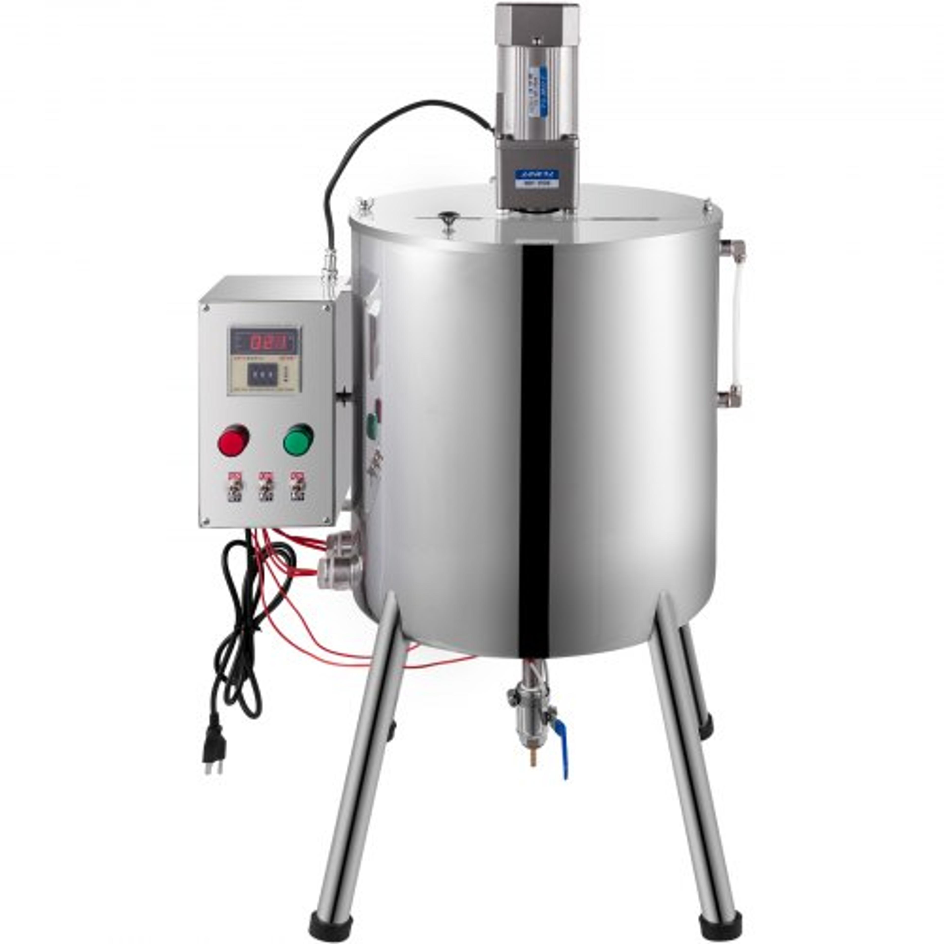 heating and stirring filling machine, lipstick filler for wax, cosmetics, nail polish, thermostat mixing tank