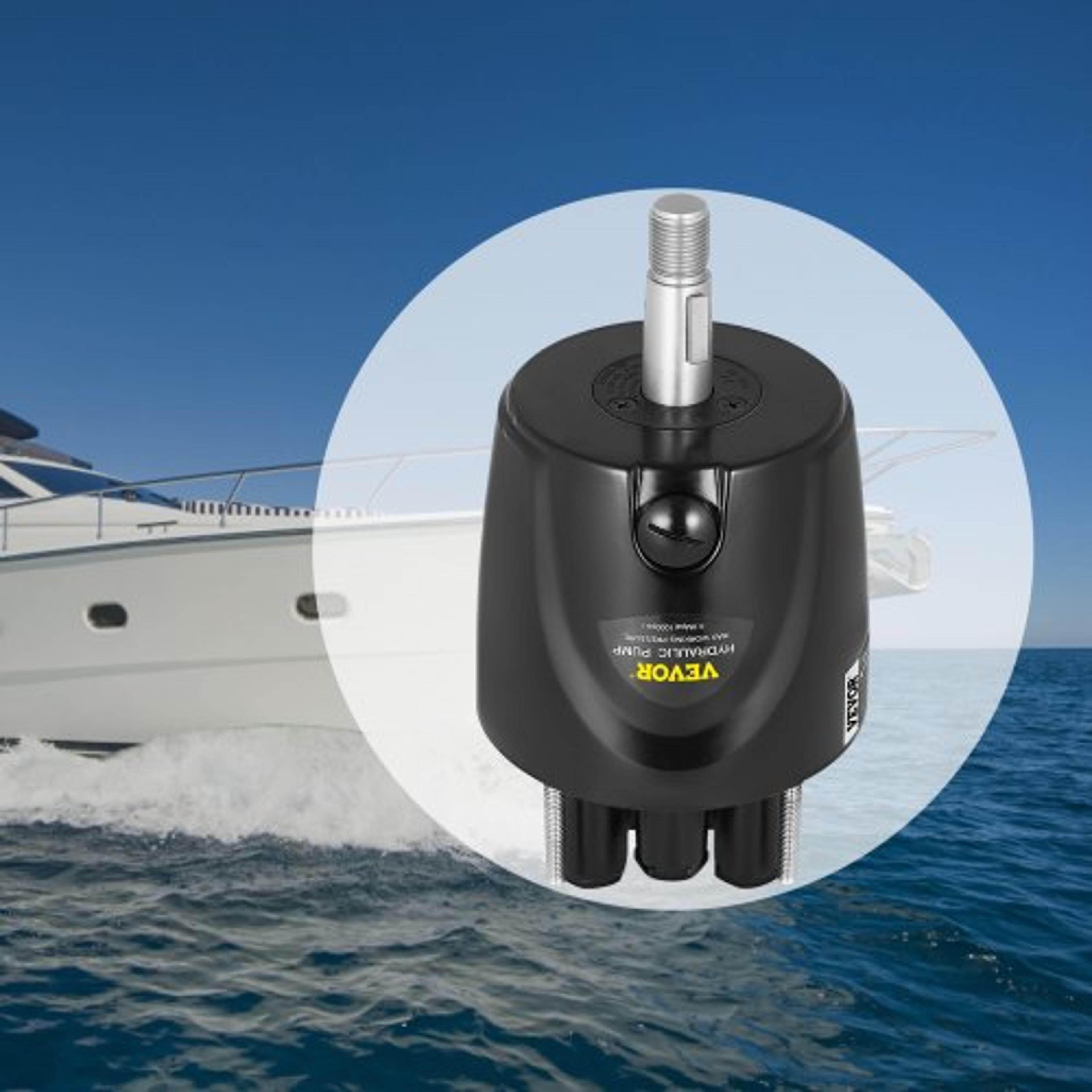 1.7 hydraulic helm pump hh5271-3, 300 hp outboard steering for cruisers, runabouts & high-speed boats