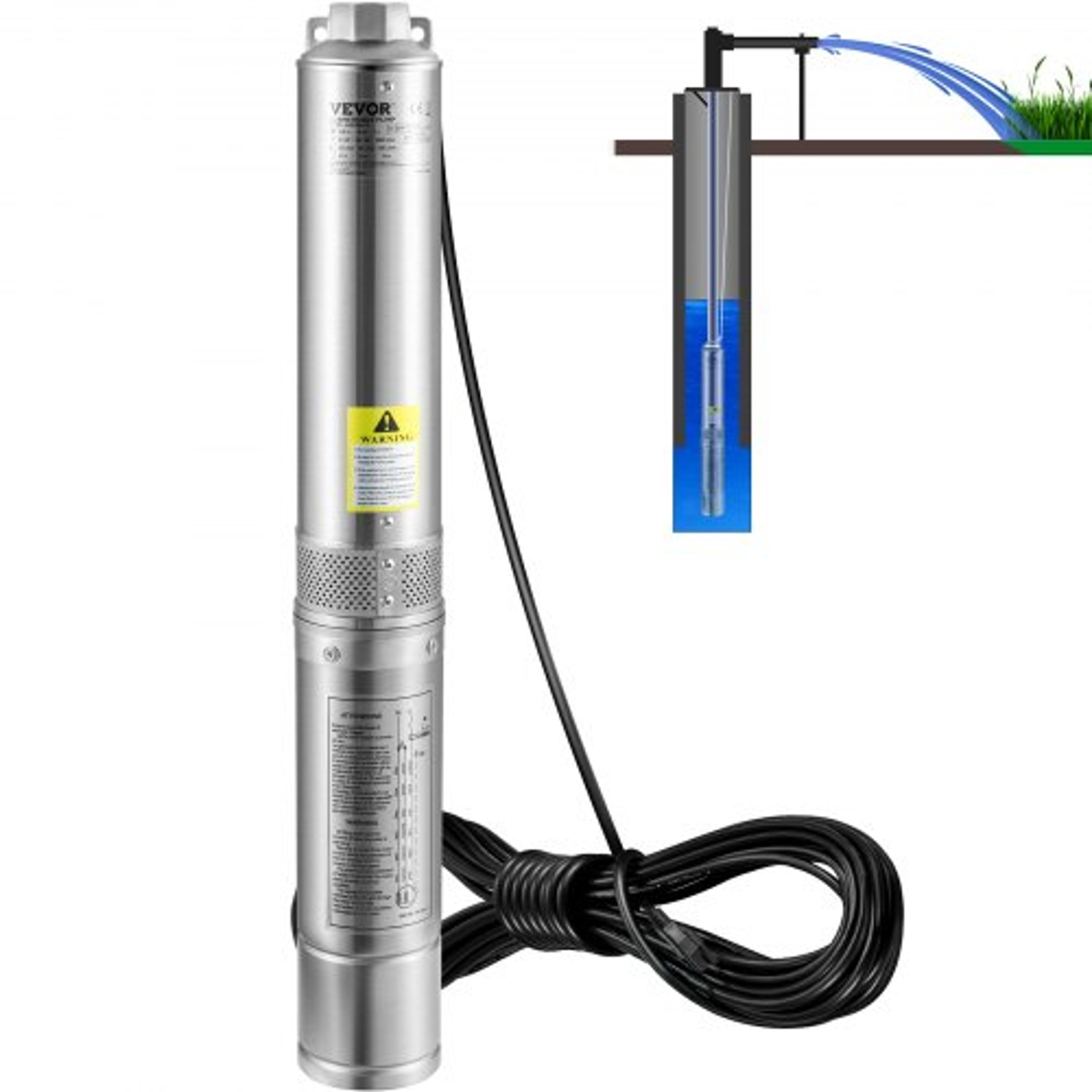 deep well submersible pump head stainless steel water pump for industrial irrigation home use