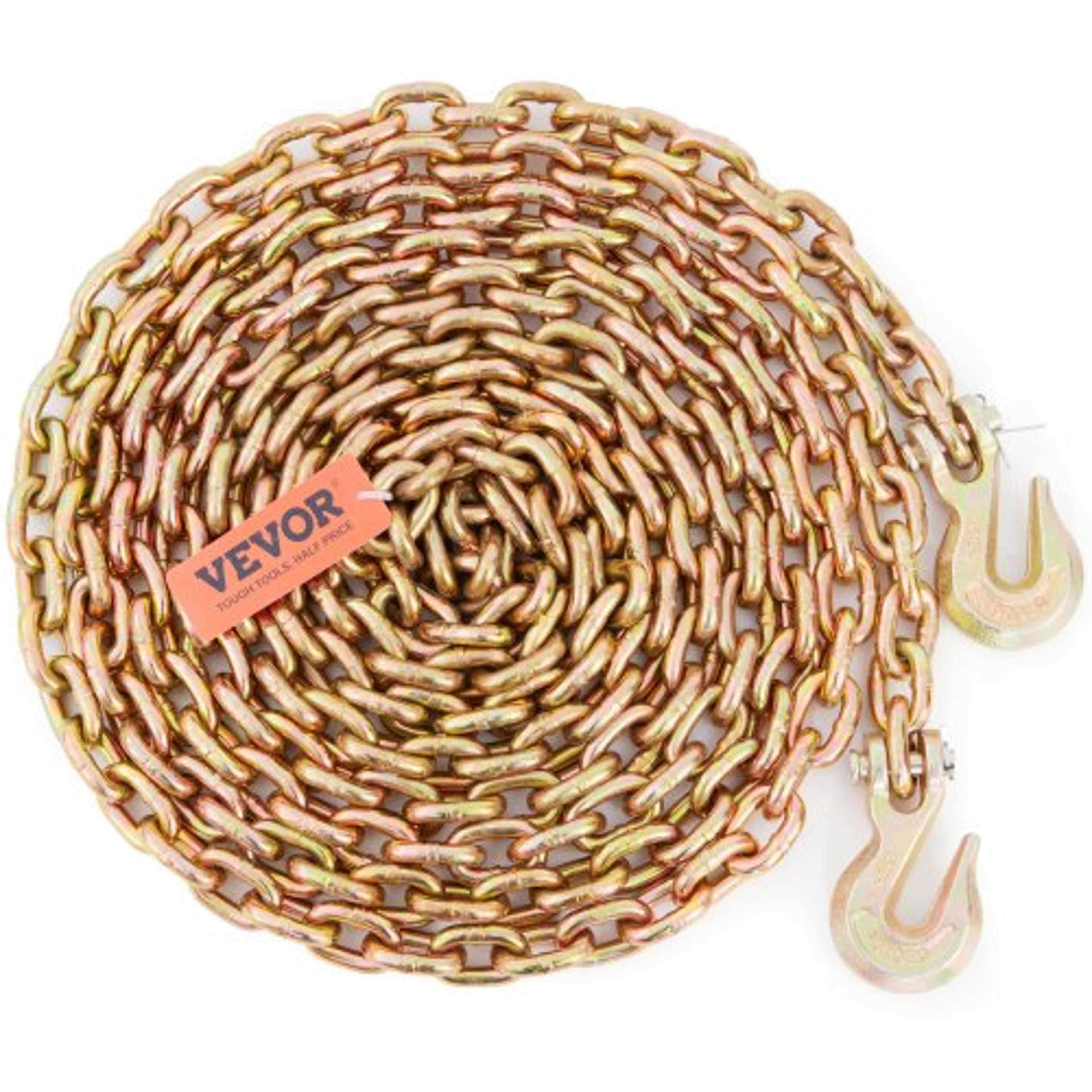 heavy duty transport binder chain high lb load tow chain with grab hooks
