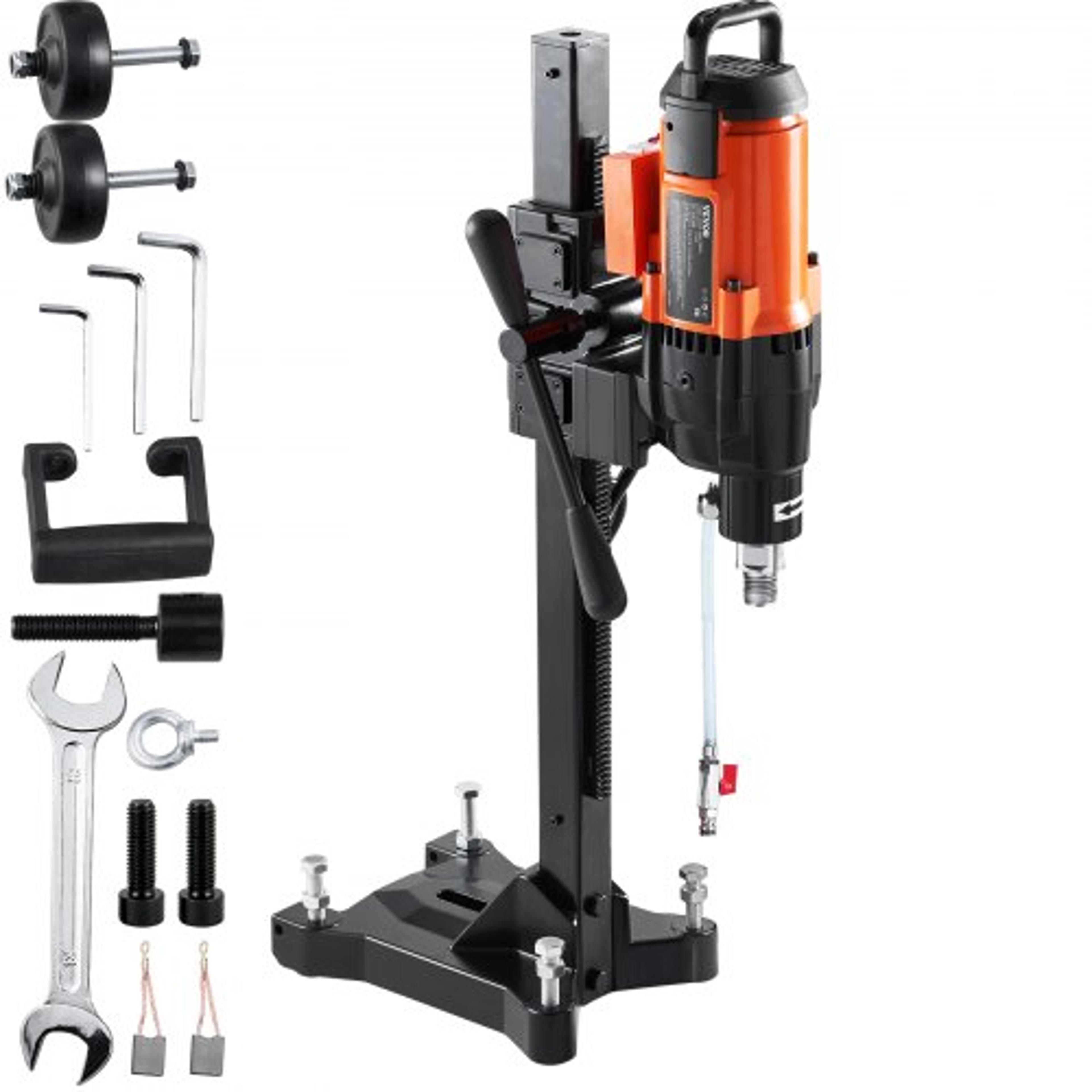 10-inch diamond core drill machine with stand, 2500w wet concrete drilling rig