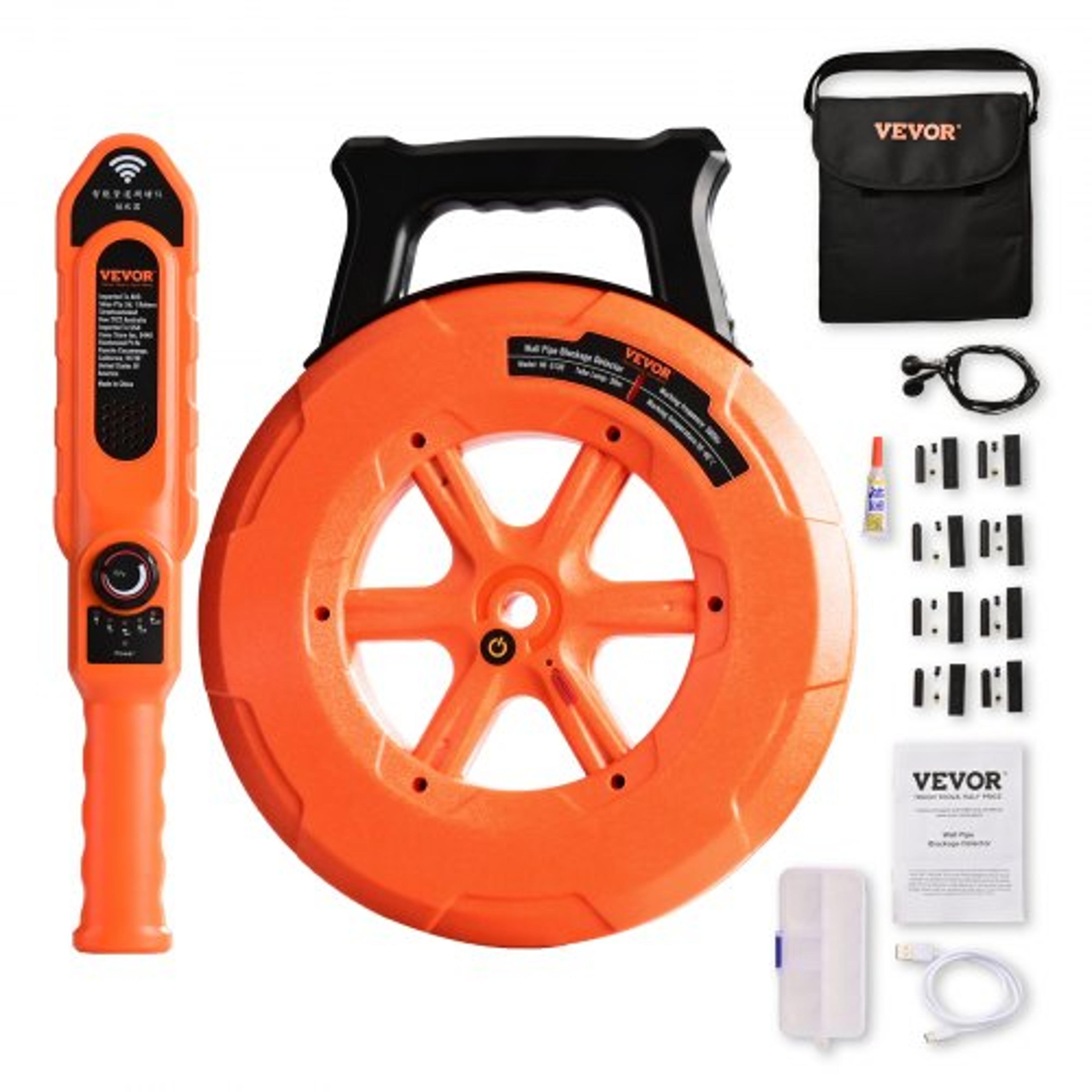 100ft professional underground pipe locator & blockage detector