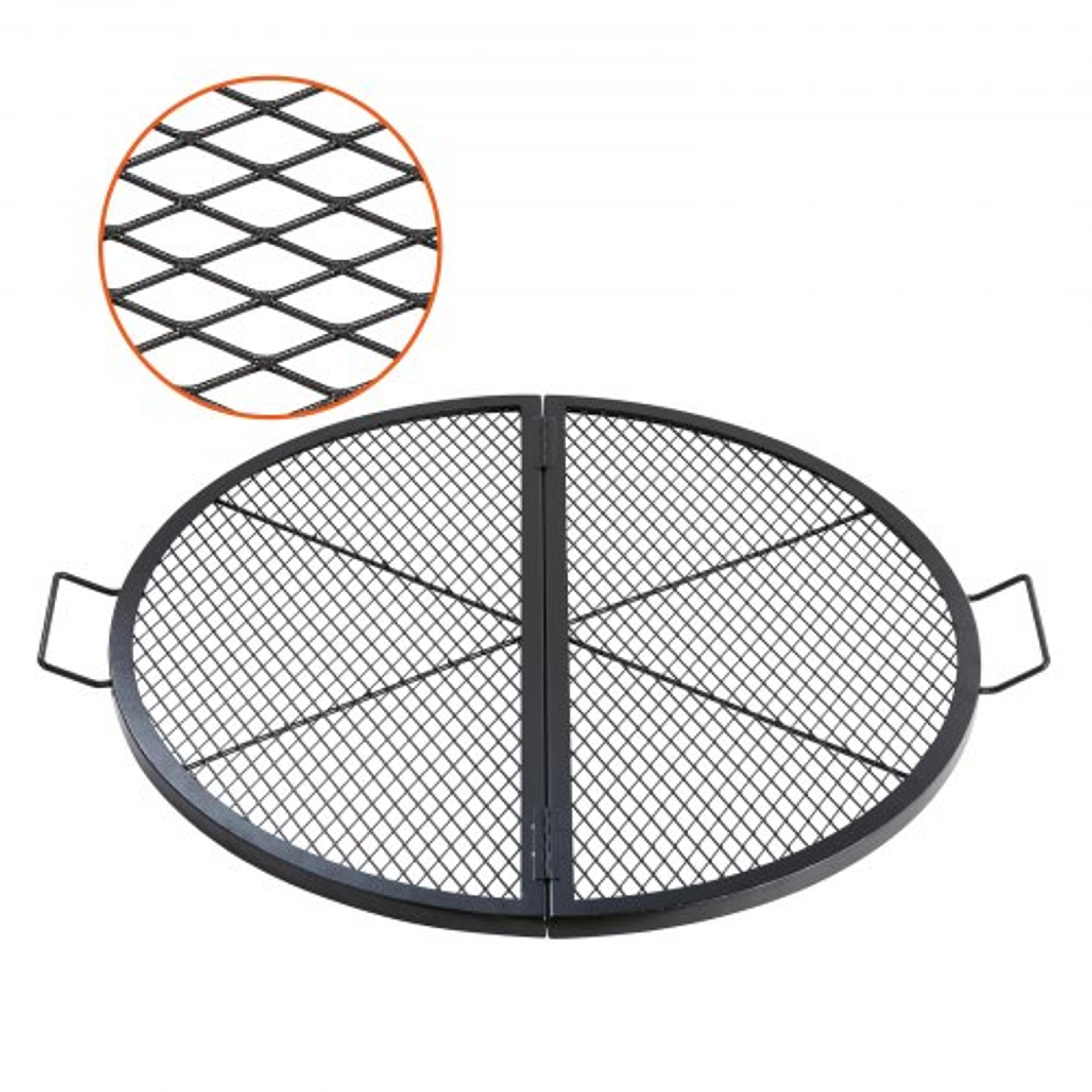 portable heavy duty fire pit grill grate foldable outdoor cooking grate