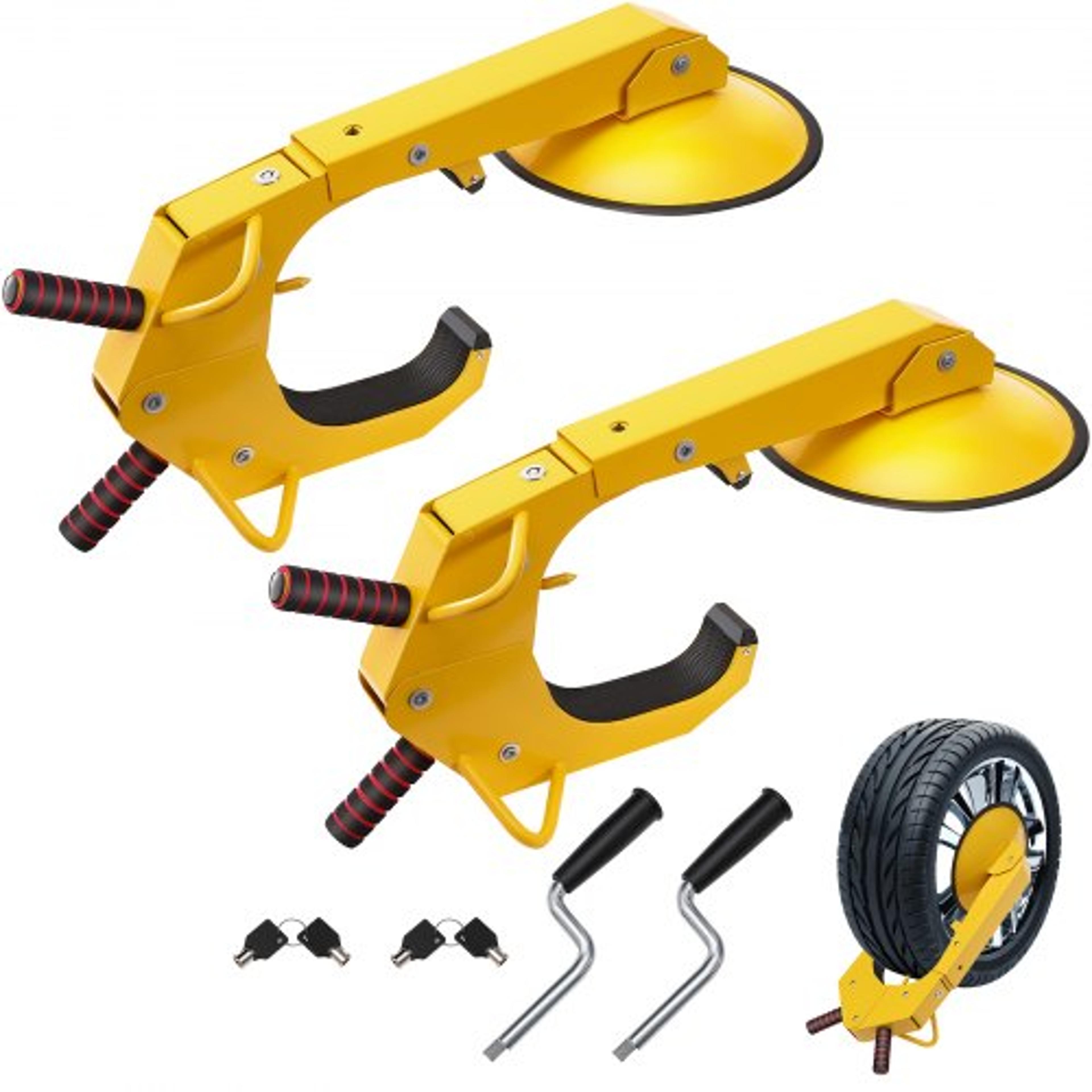heavy duty wheel clamp lock 2 pack anti theft tire boot for cars trucks rv trailers