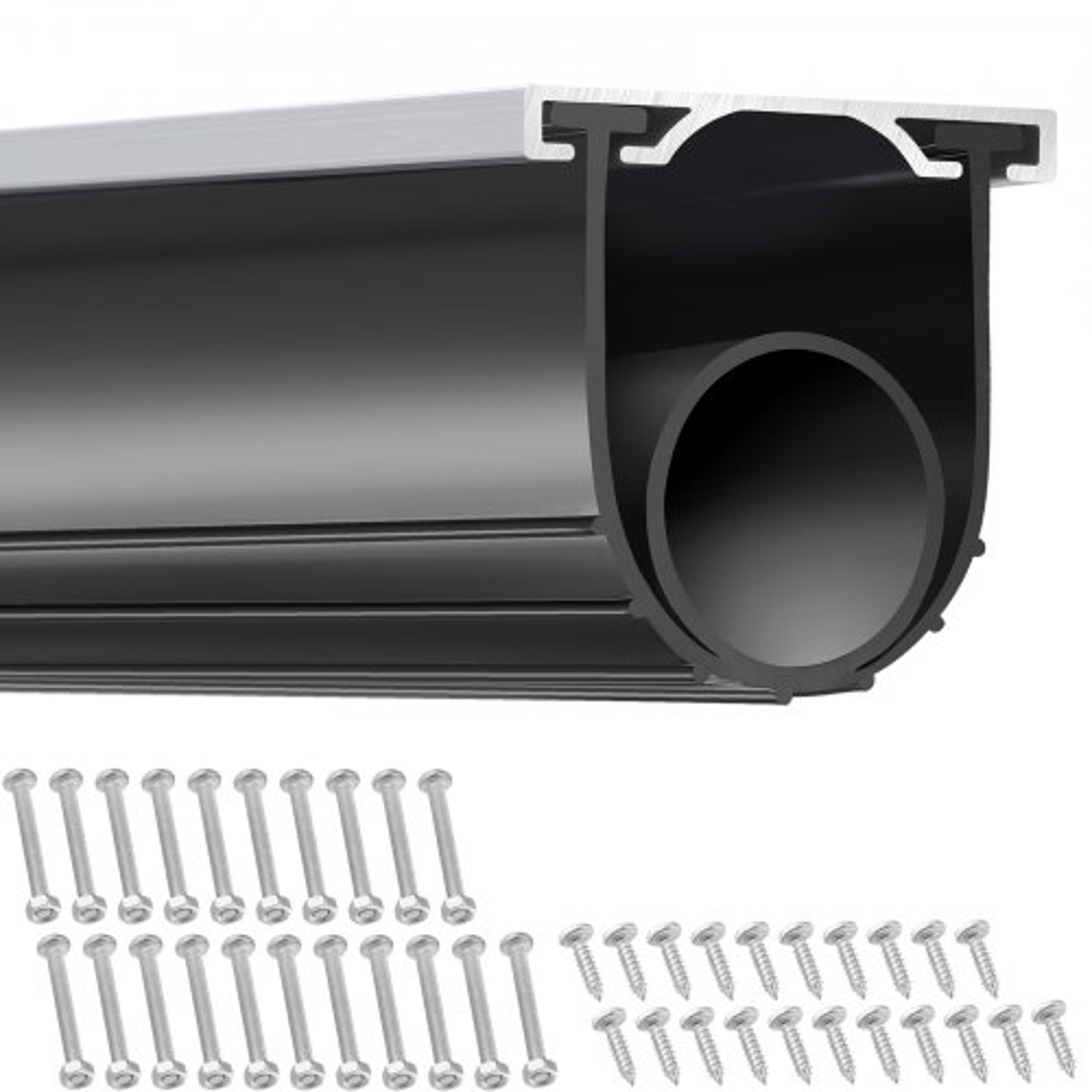 garage door bottom seal kit 16 ft with aluminum track retainer