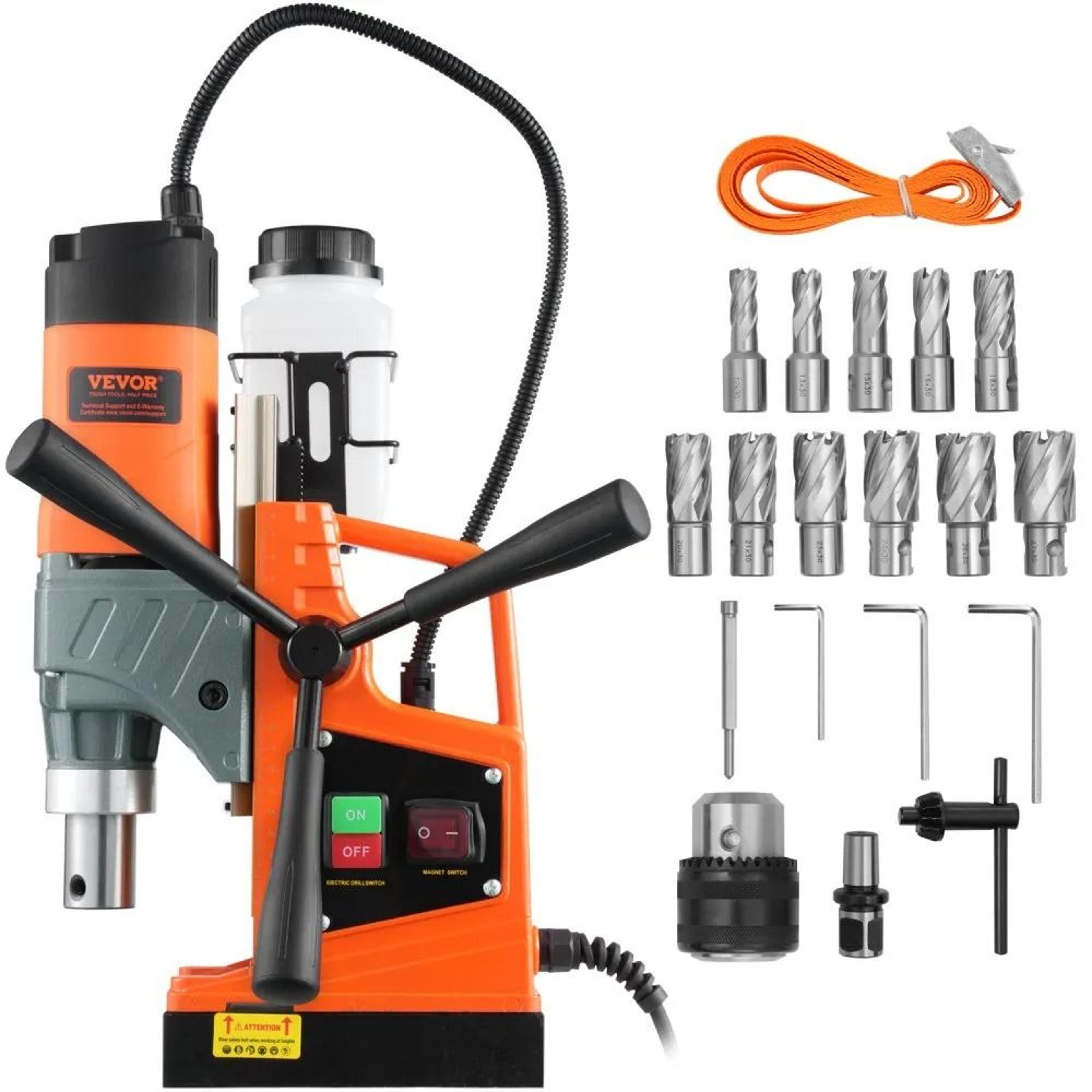 portable magnetic drill, boring diameter, rpm mag drill press for metal, steel, and industrial home projects