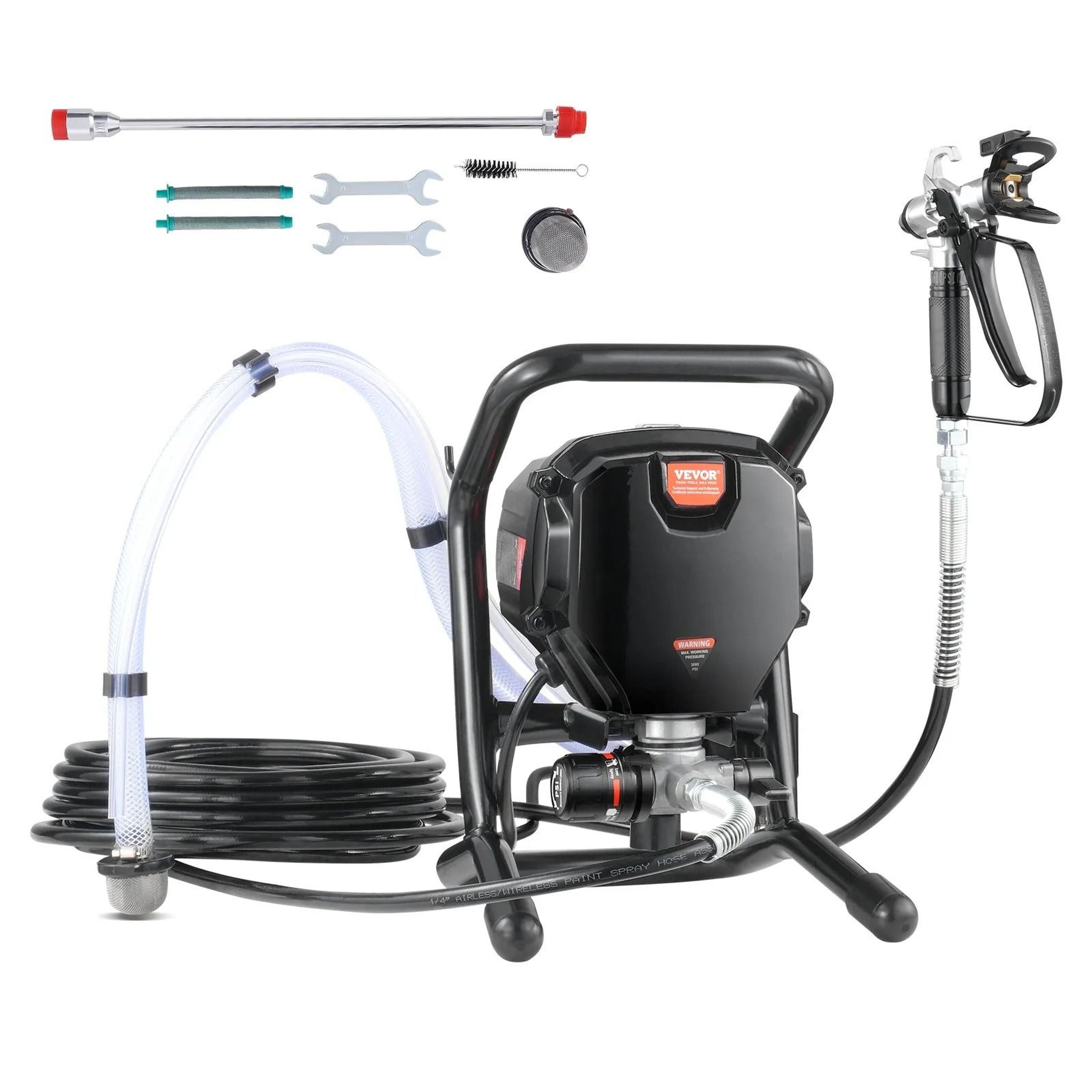 electric stand airless paint sprayer, high efficiency paint gun, smooth and fine finish for home, furniture, and outdoor