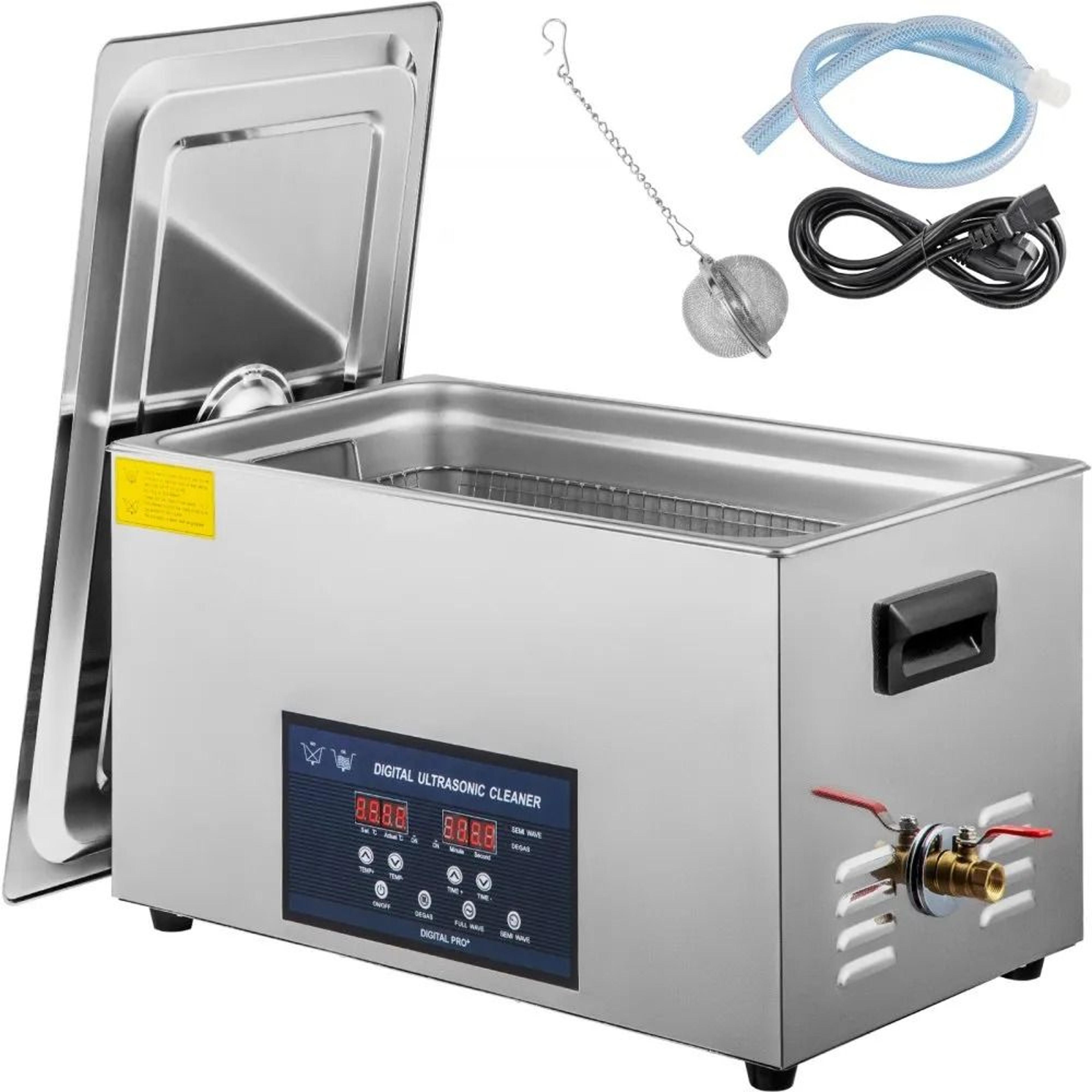 professional ultrasonic parts cleaner, dual frequency, heated ultrasonic cleaner with timer