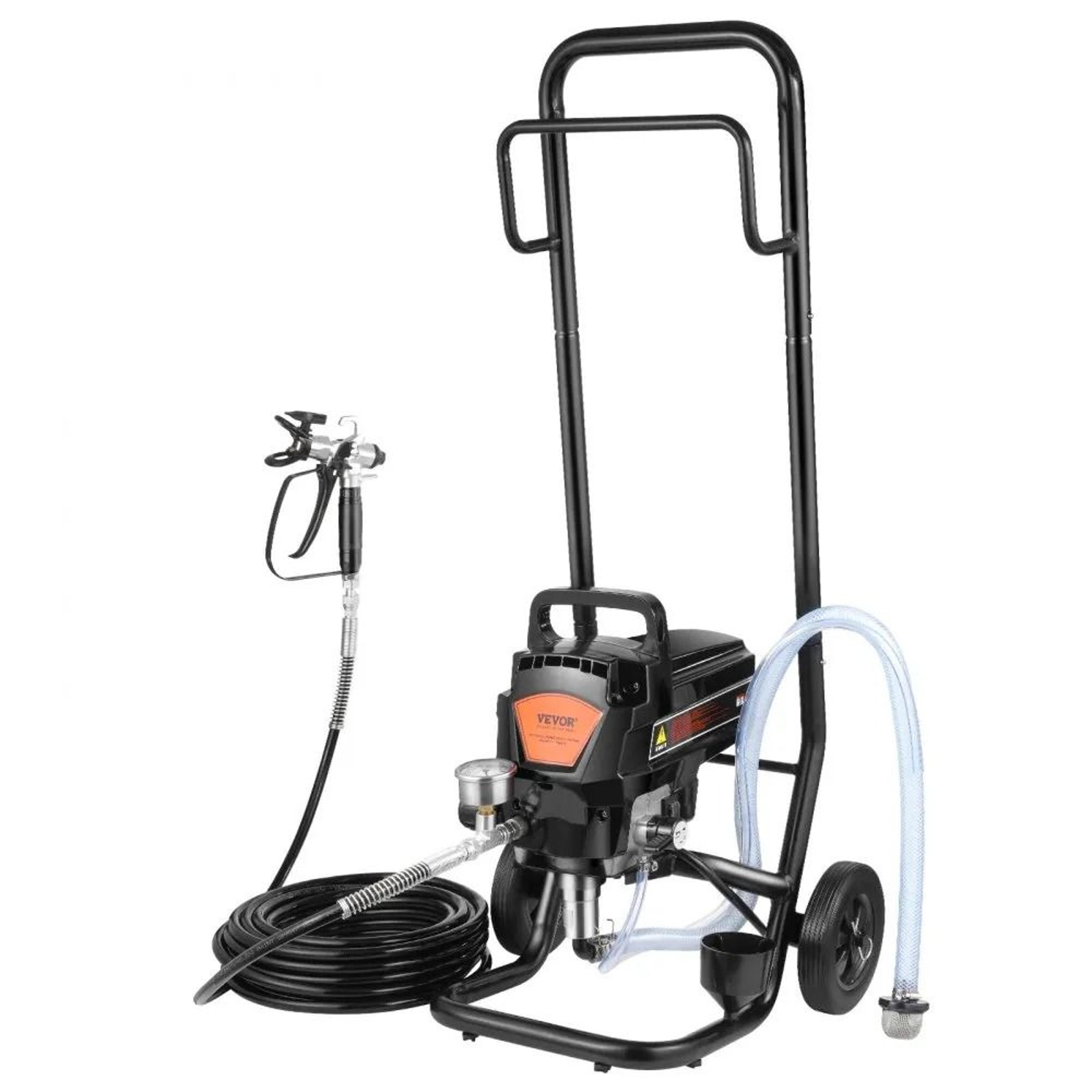 high efficiency electric stand airless paint sprayer with cart, fine and even painting effect, paint sprayers