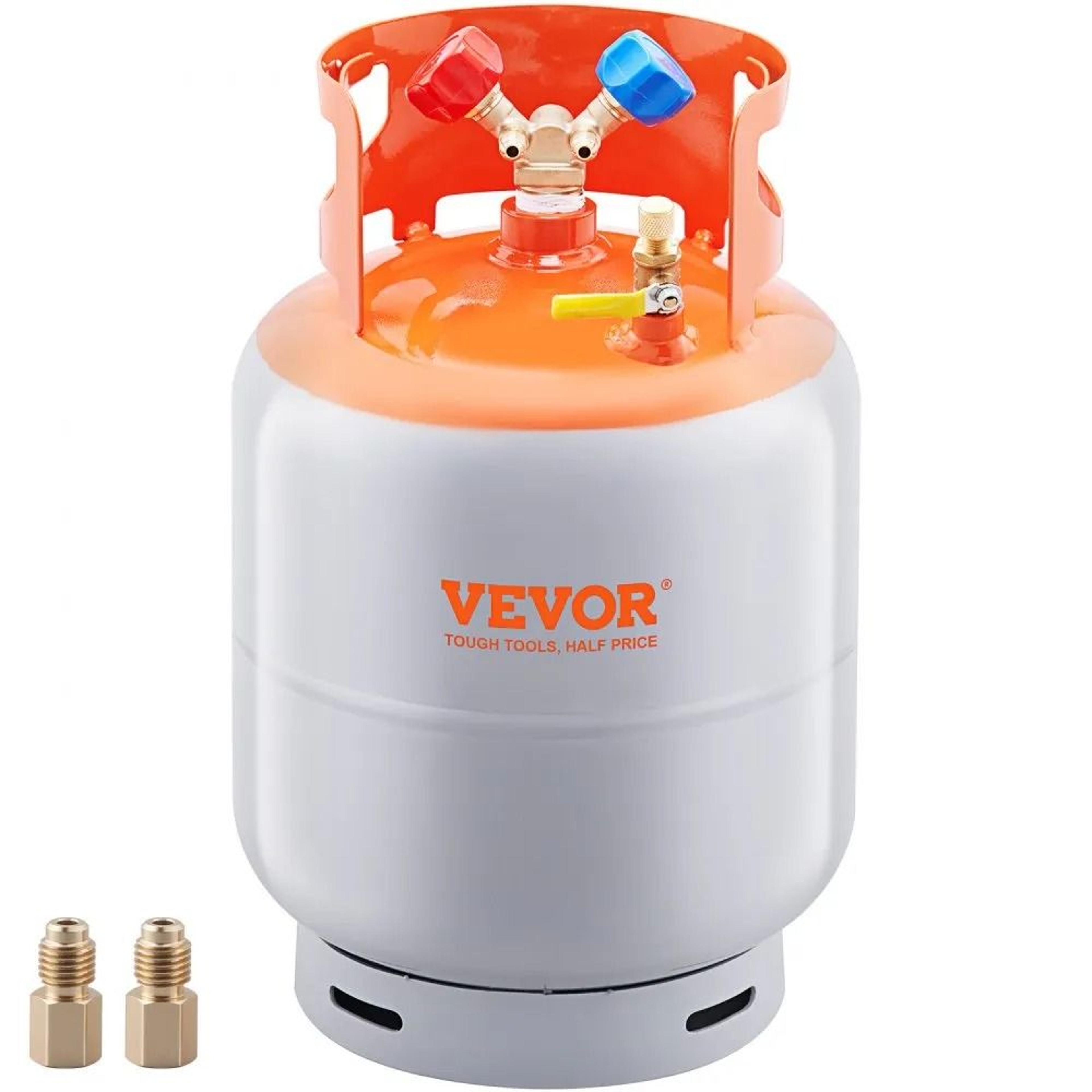 refrigerant recovery cylinder, liquid rated y valve, reclaim tank