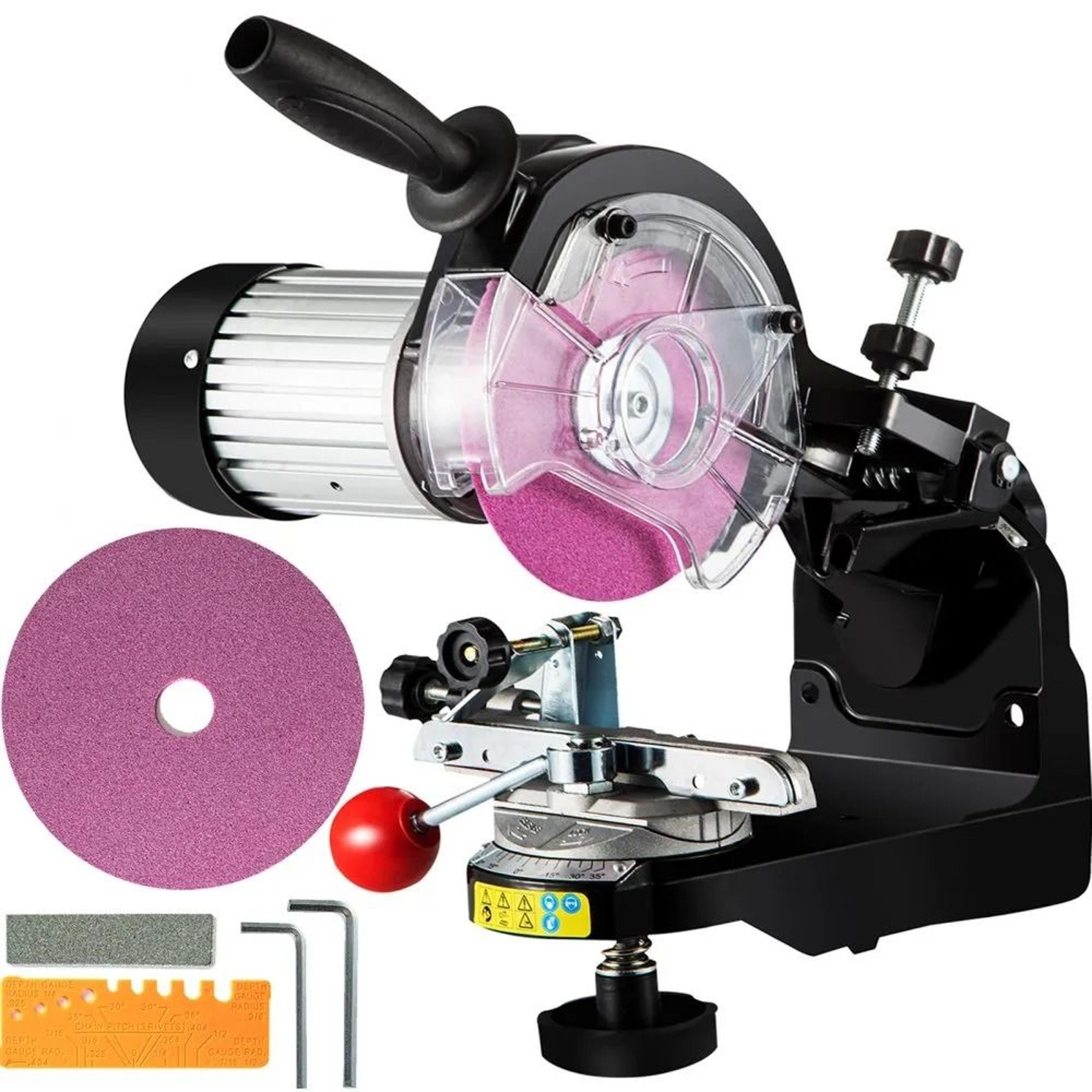 professional electric chainsaw blade sharpener, chain grinder, adjustable multi-angle tool