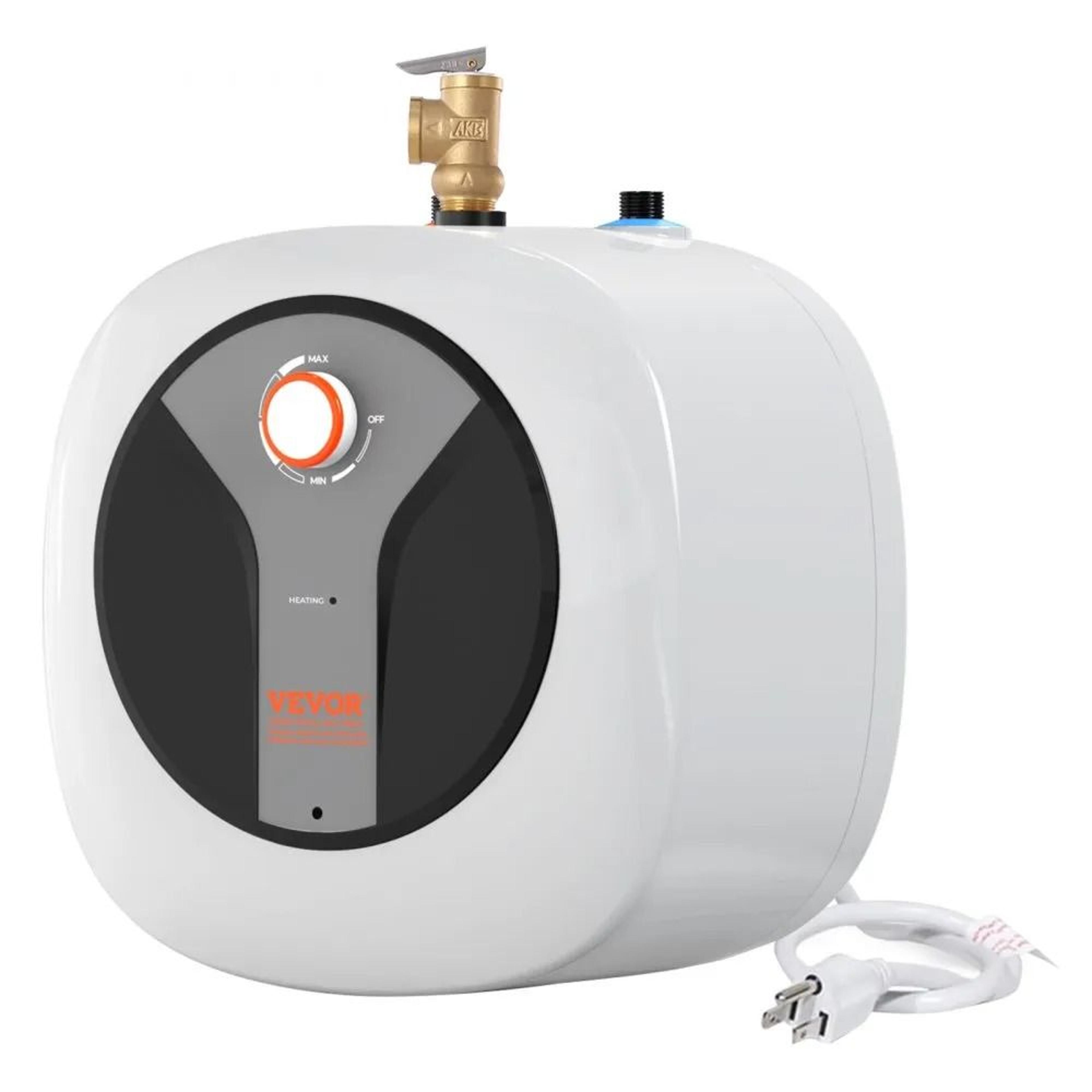 electric mini-tank water heater, tank hot water boiler, safety temperature pressure valve, easy install
