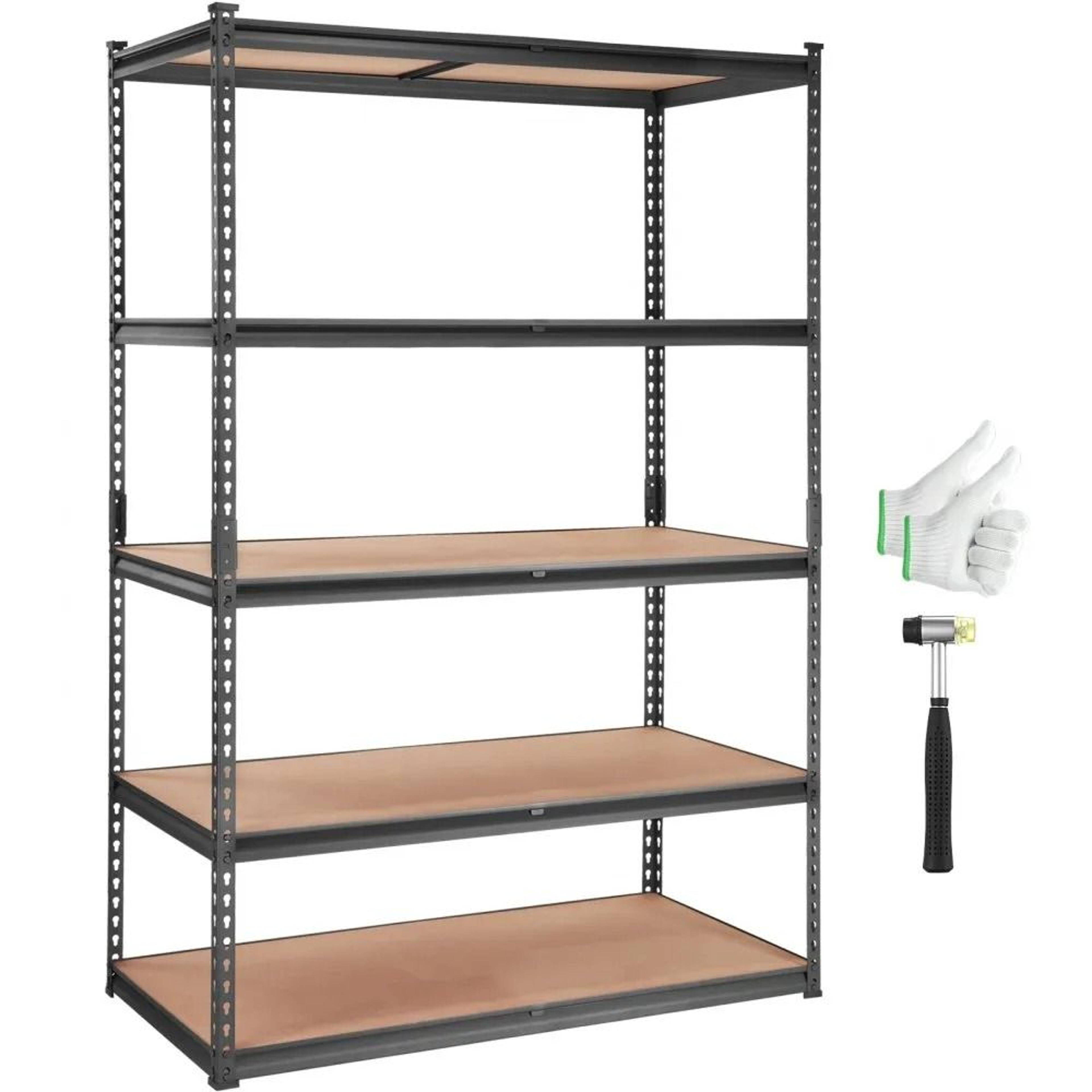 heavy duty garage shelves, storage shelving unit, tier adjustable, metal organizer utility rack, high lbs capacity