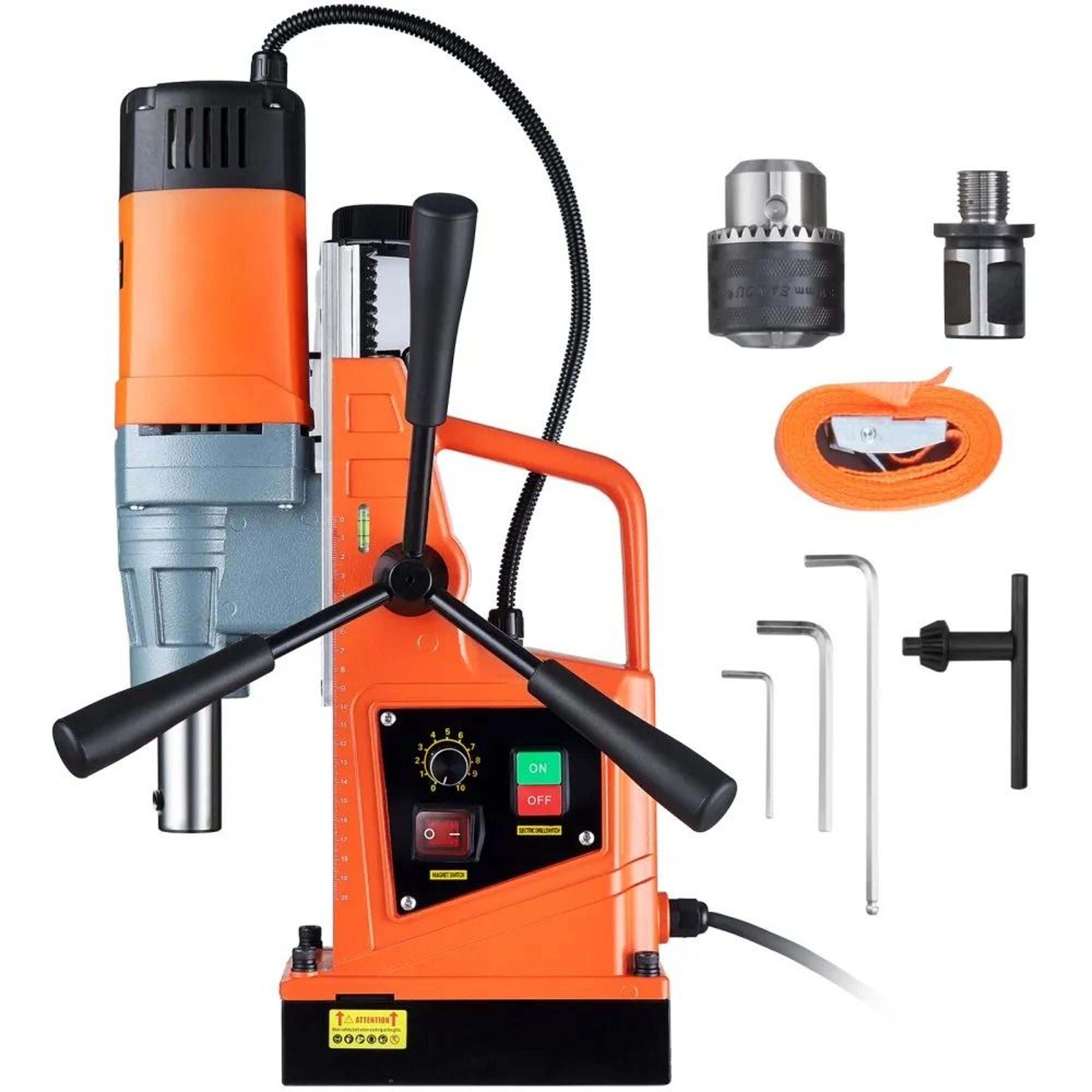 magnetic drill, portable electric mag drill press, boring diameter, , rpm variable speed, drilling machine