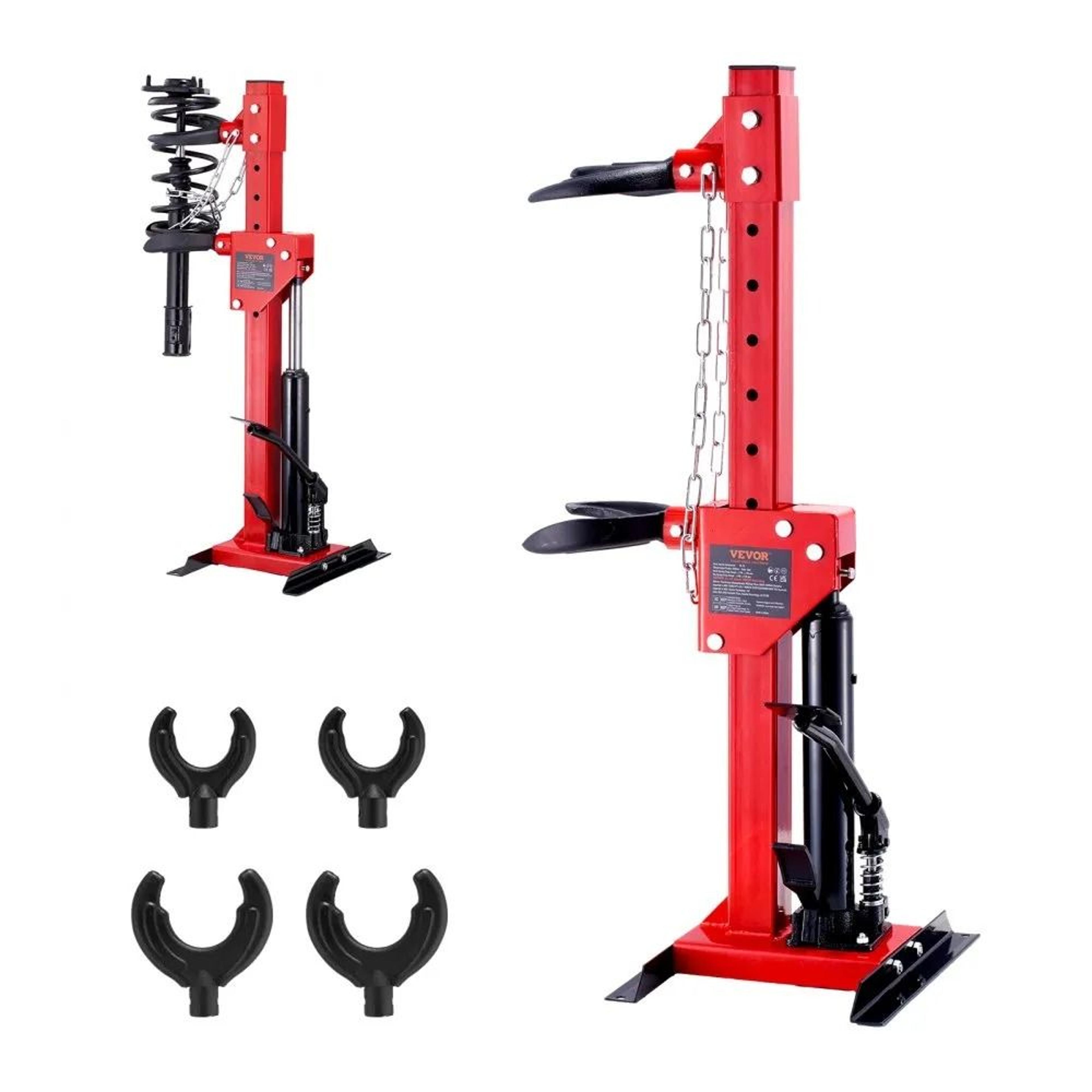 hydraulic spring compressor for strut spring removing, high lbs hydraulic jack capacity, strut spring compressor