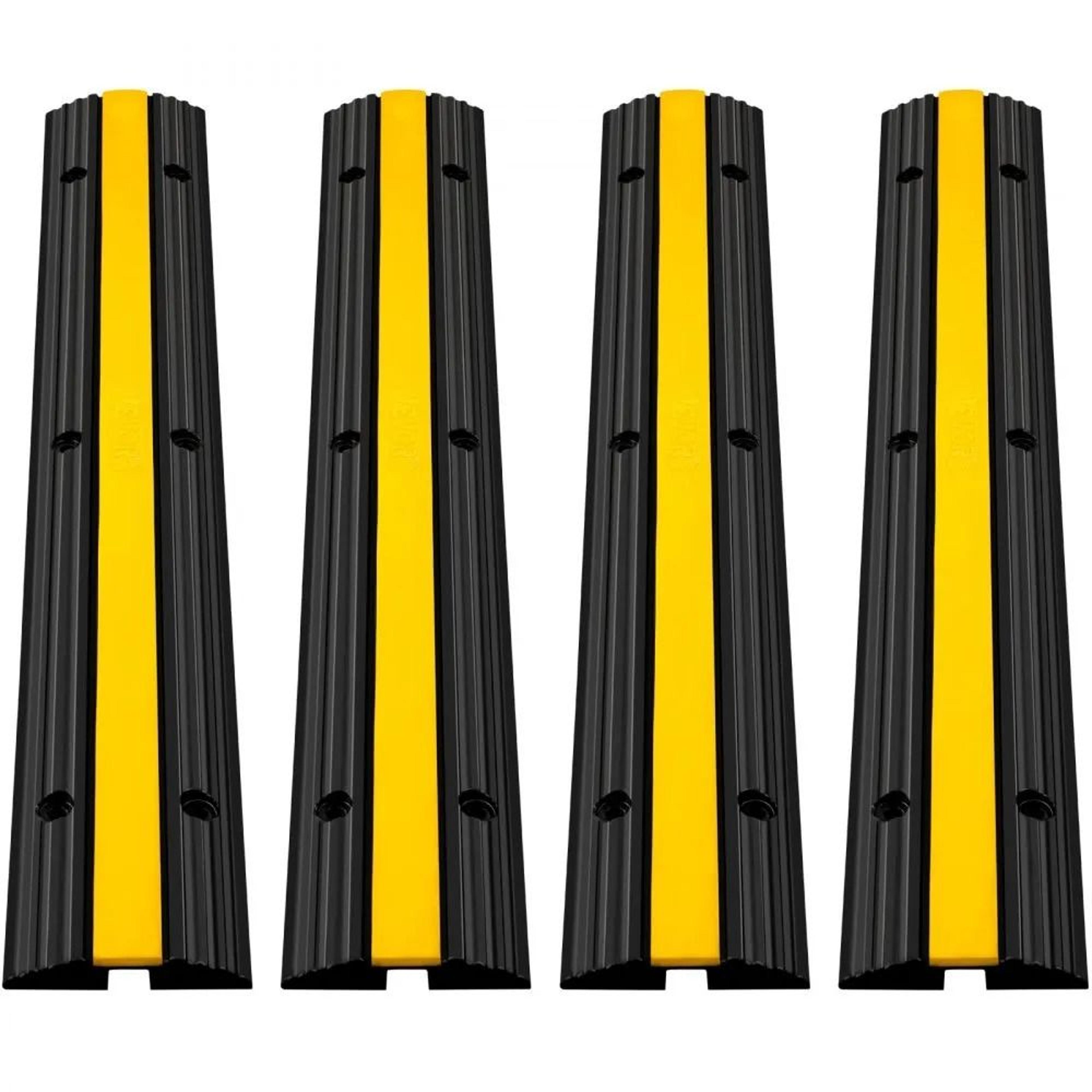 heavy duty cable protector ramps, channel rubber cord cover, speed bump, driveway hose cable ramp protective cover