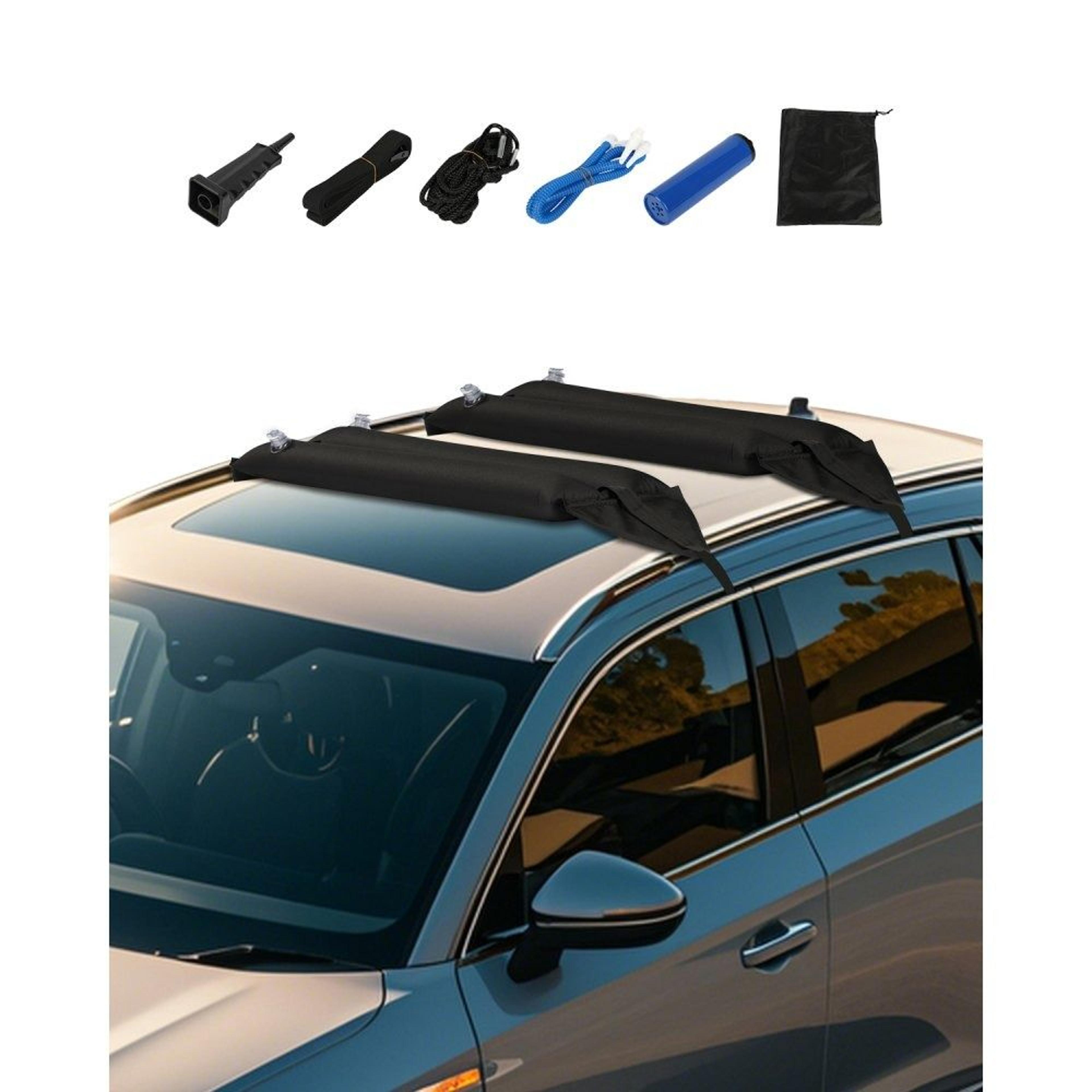 inflatable roof rack pads universal kayak carrier