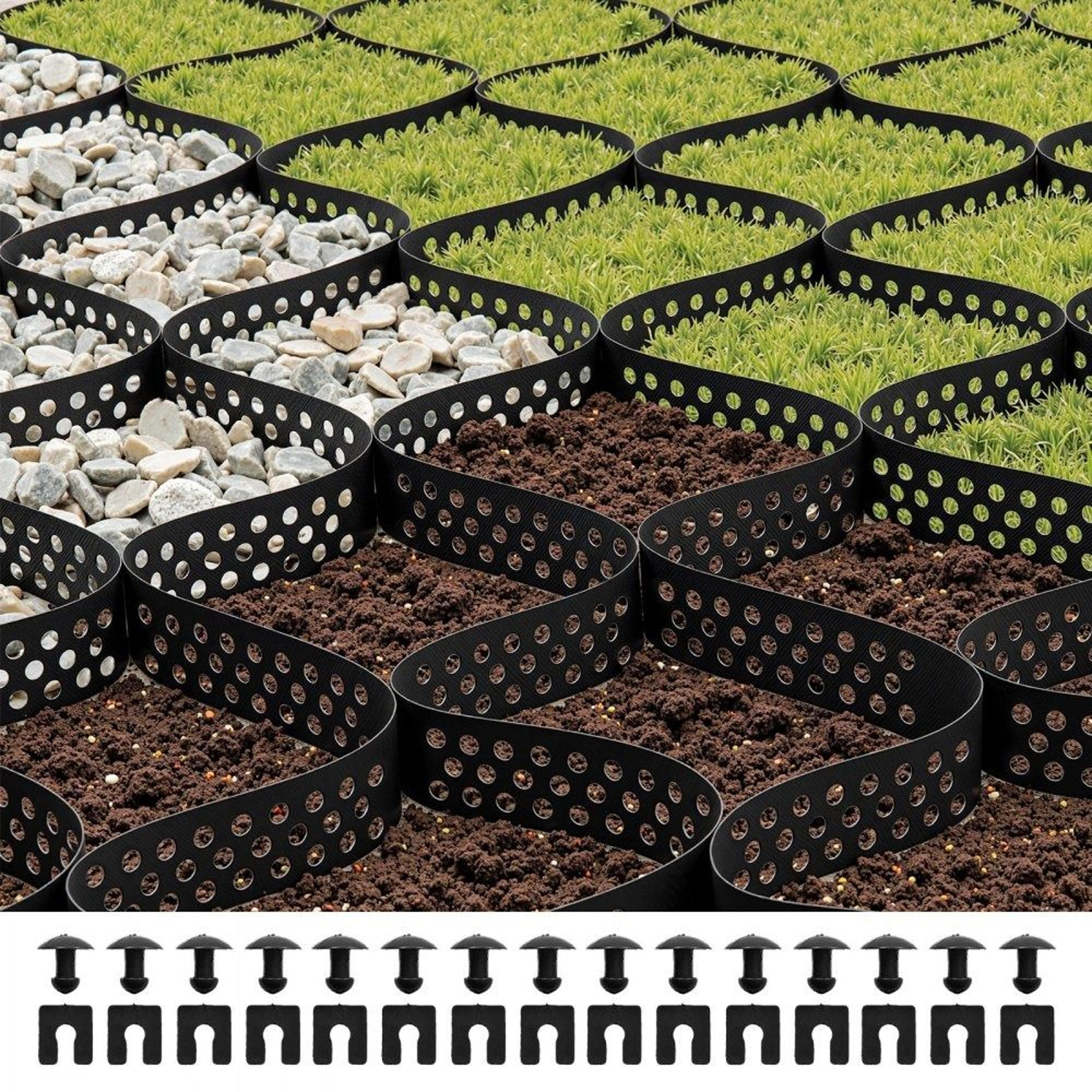 heavy duty gravel grid 2 inch driveway stabilization grid 322.85 sq ft