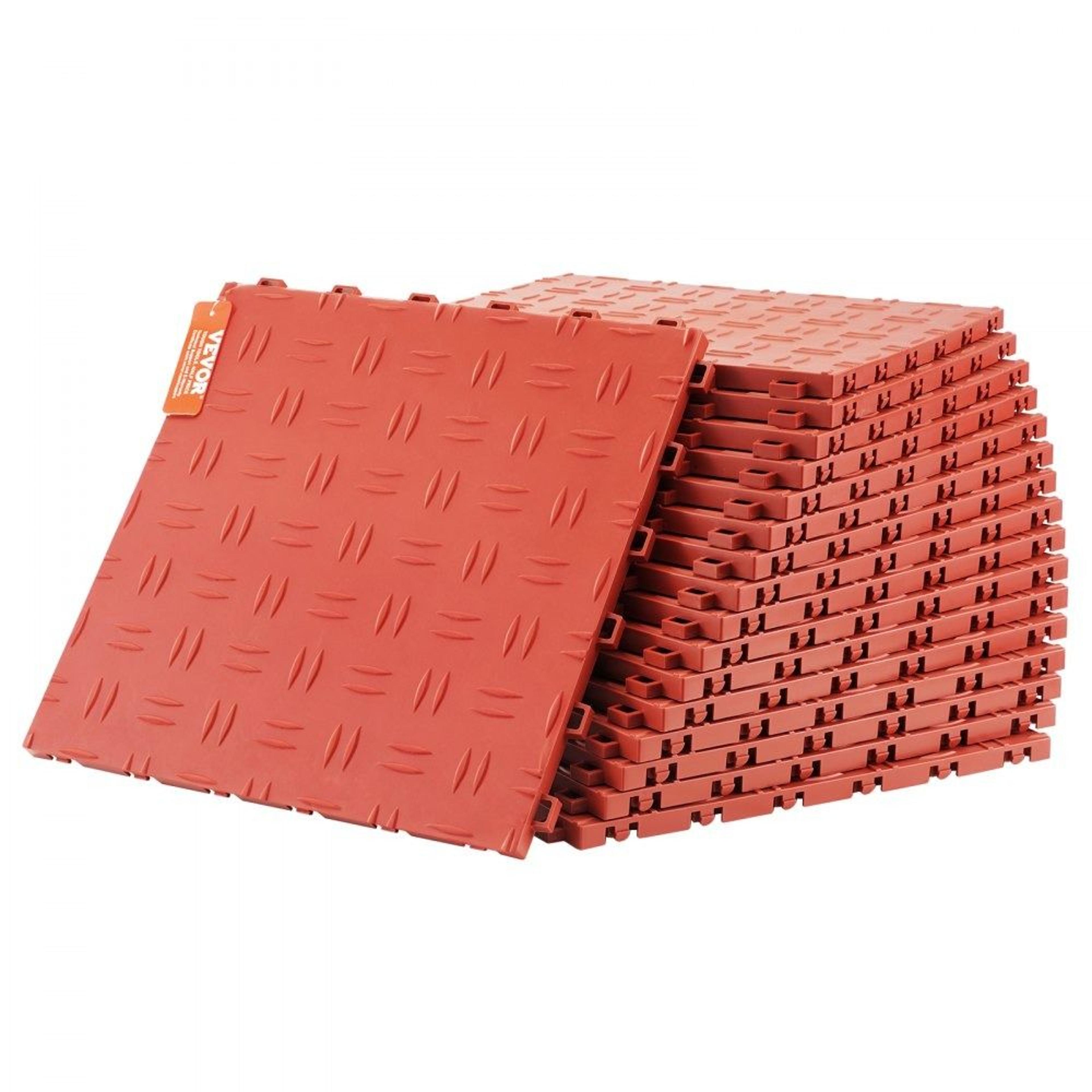 heavy duty interlocking garage floor tiles 25 pack non slip modular flooring 12 x 12 inch red