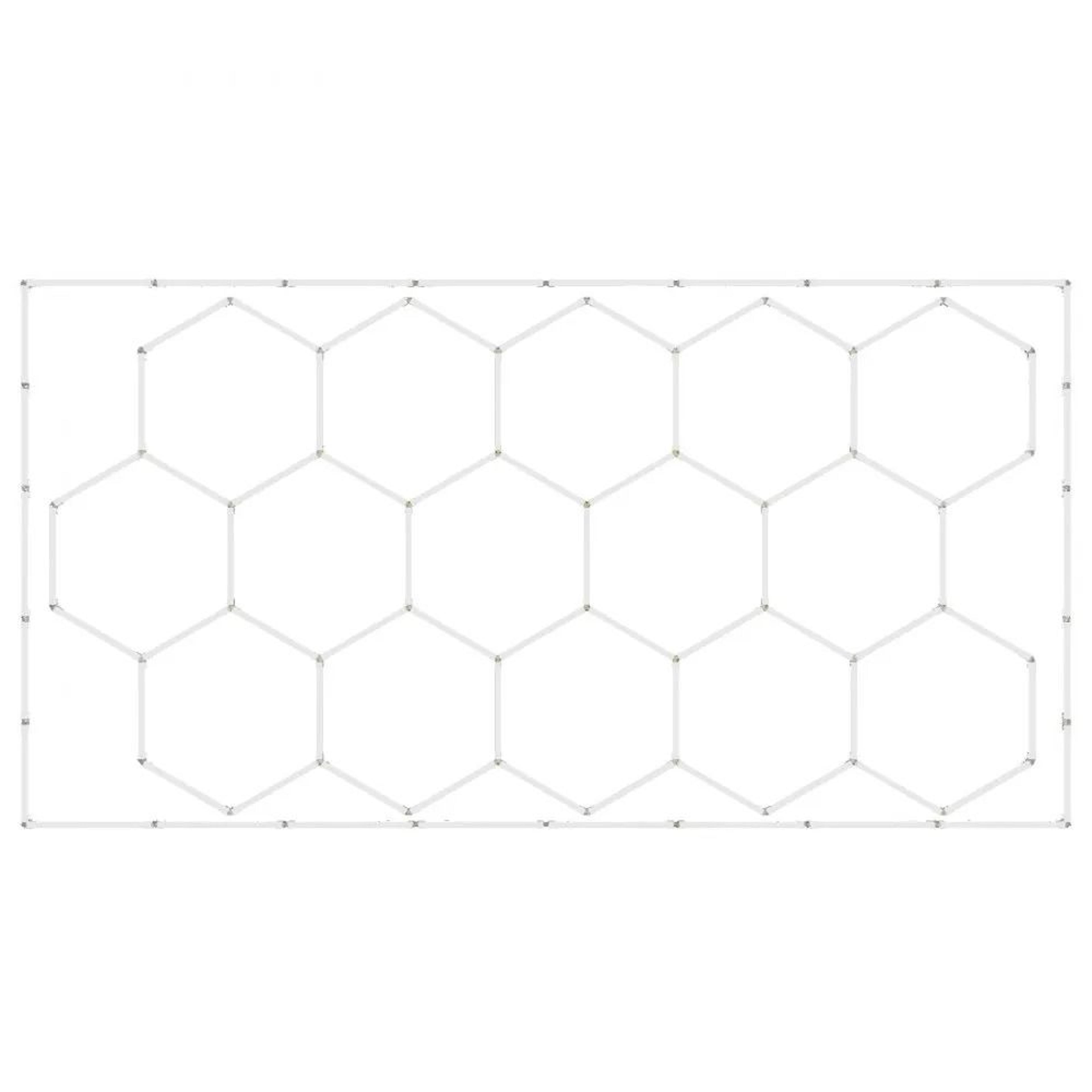 hexagon garage lights 66300lm 6500k 15 grid honeycomb led ceiling lighting