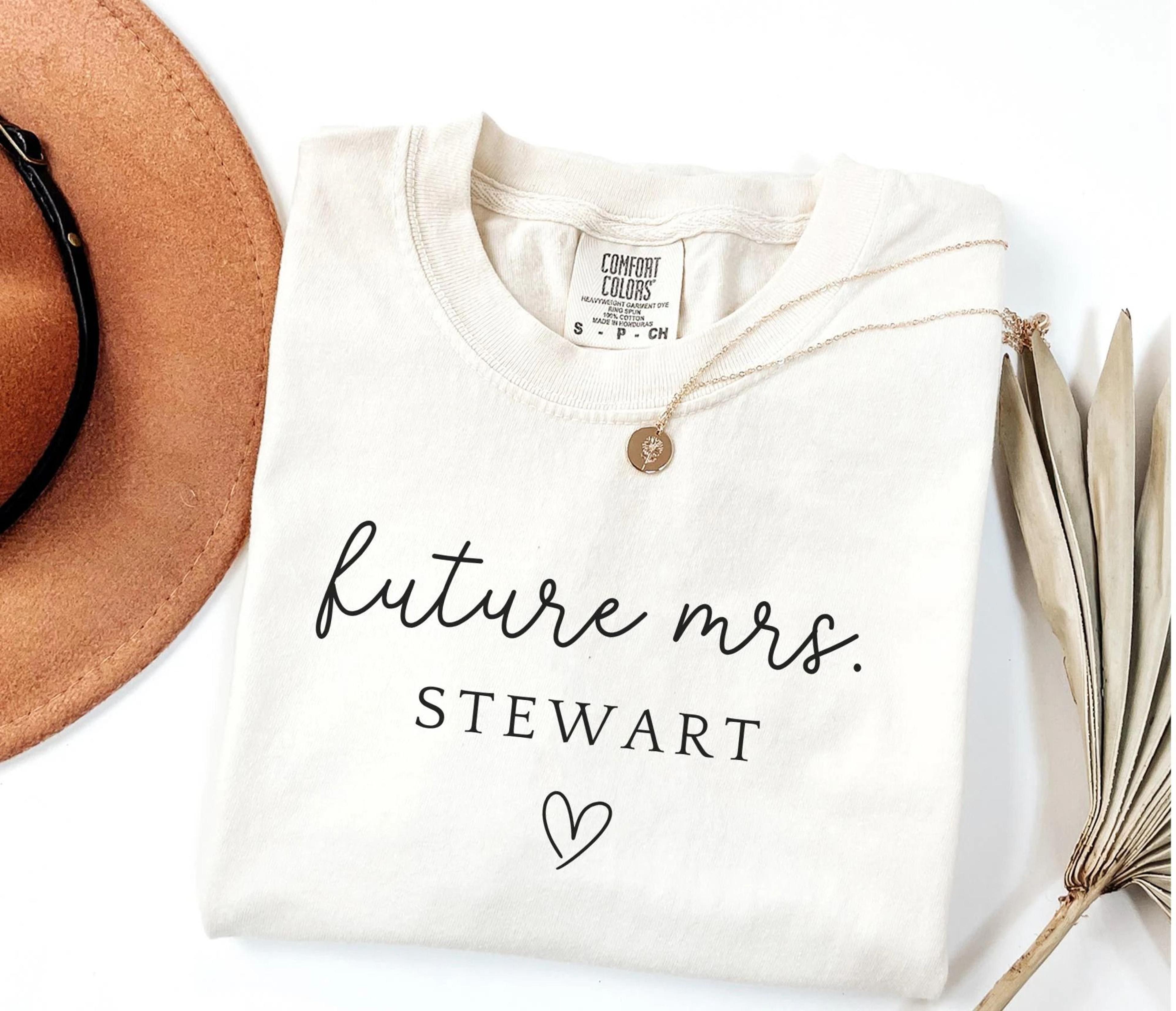 personalized future mrs shirt custom comfort colors future mrs tshirt future mrs gift future wife bride to be t-shirt