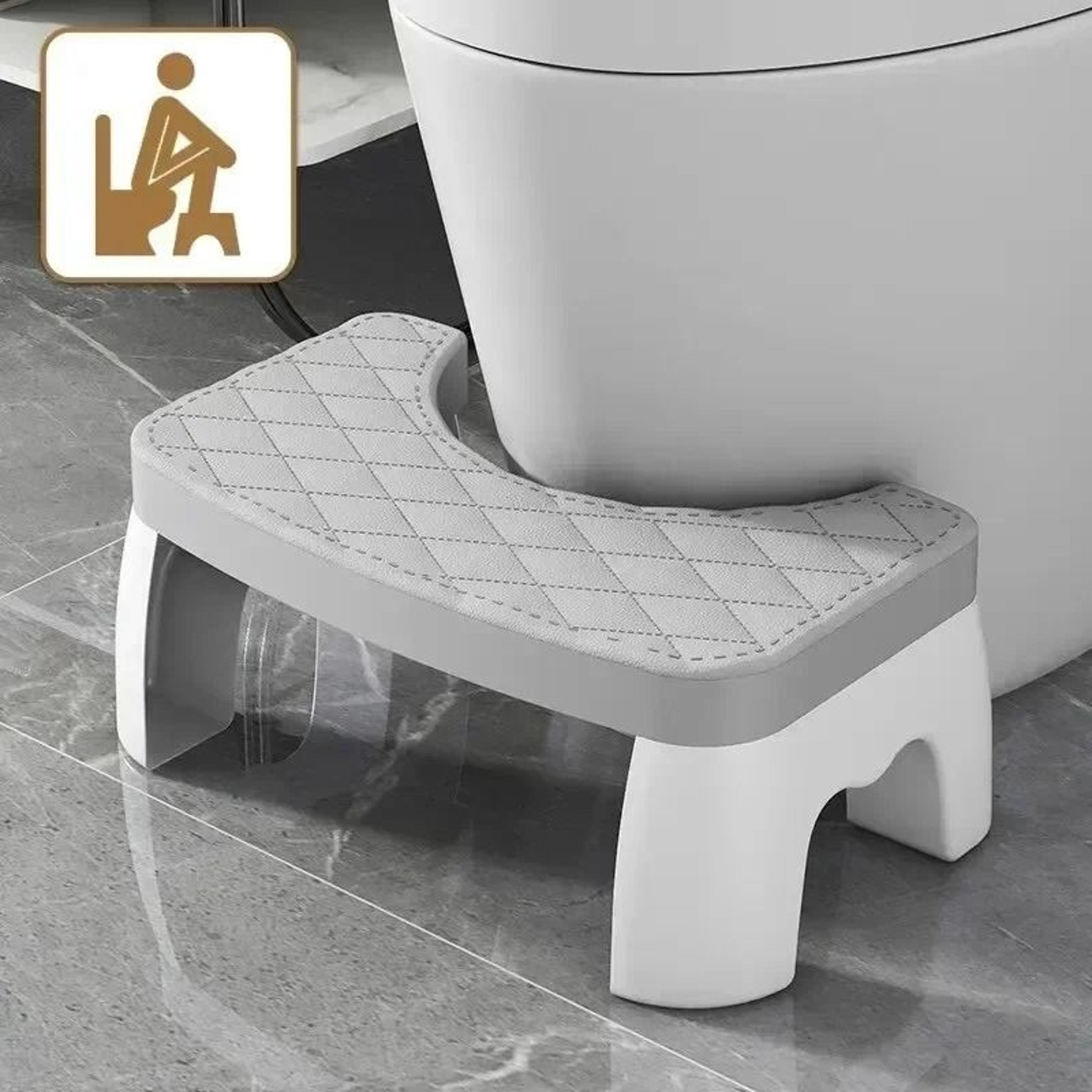 toilet foot stool for better bathroom posture and squatting support