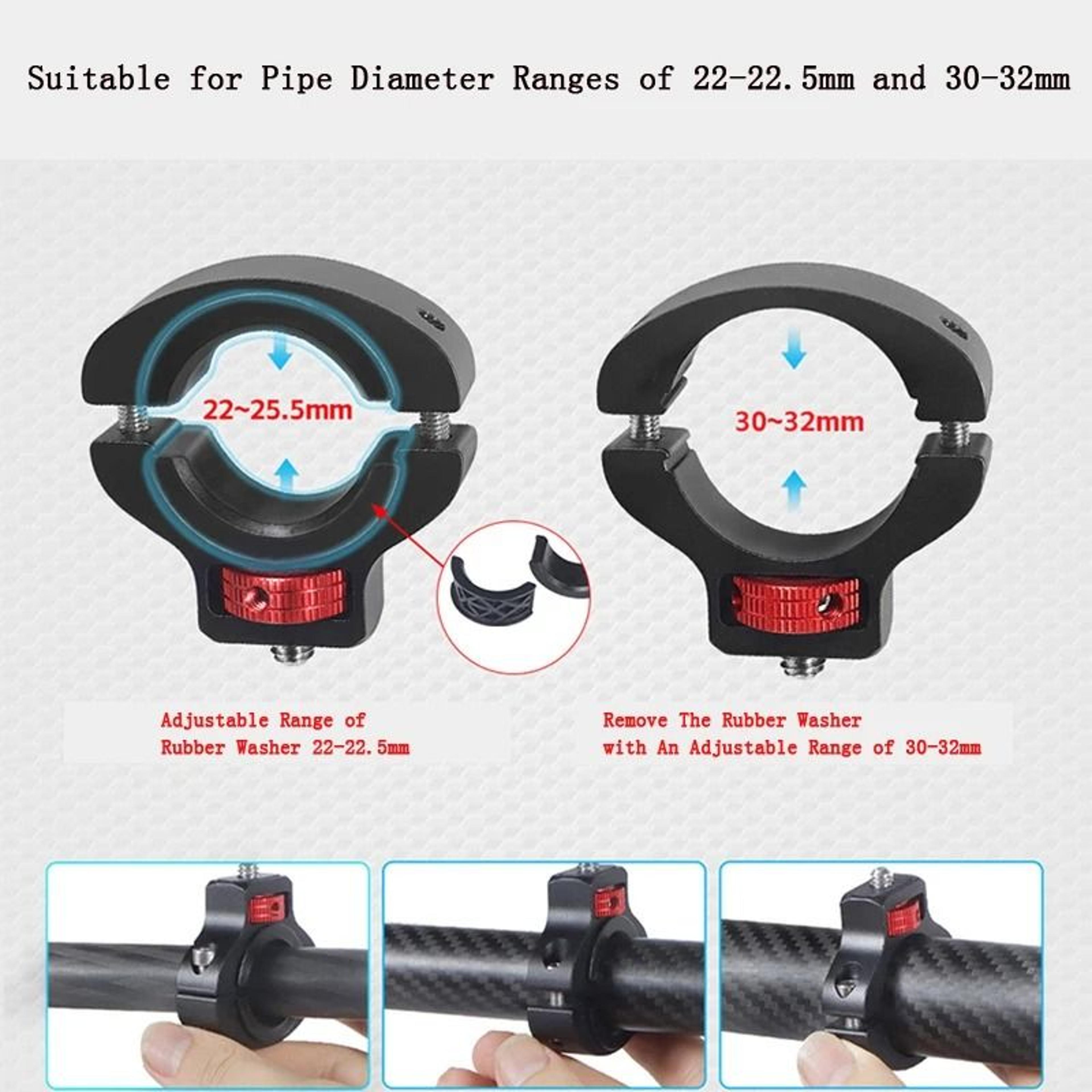 metal handlebar mount for action cameras and gopro