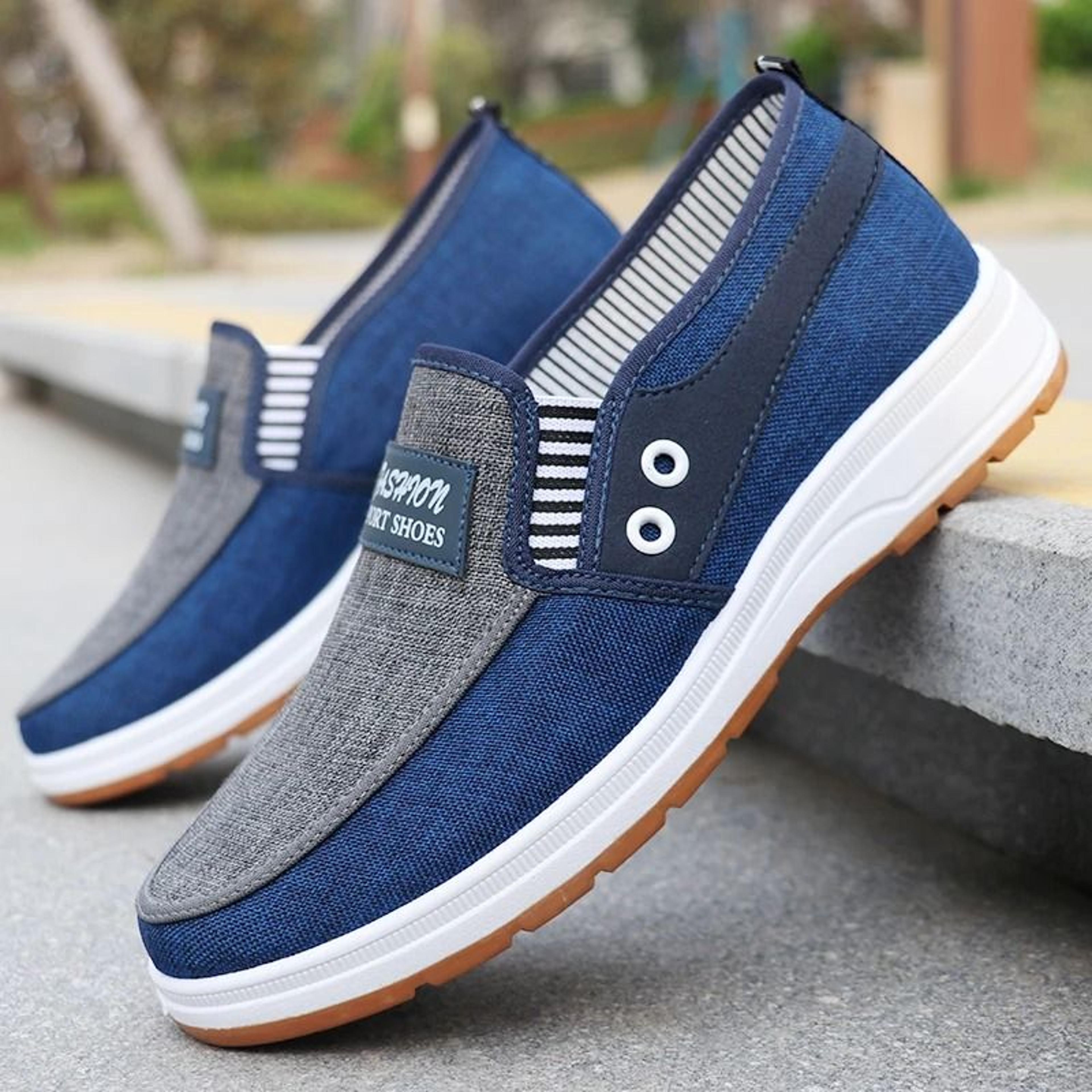 mens lightweight knitted running shoes with breathable non slip sole