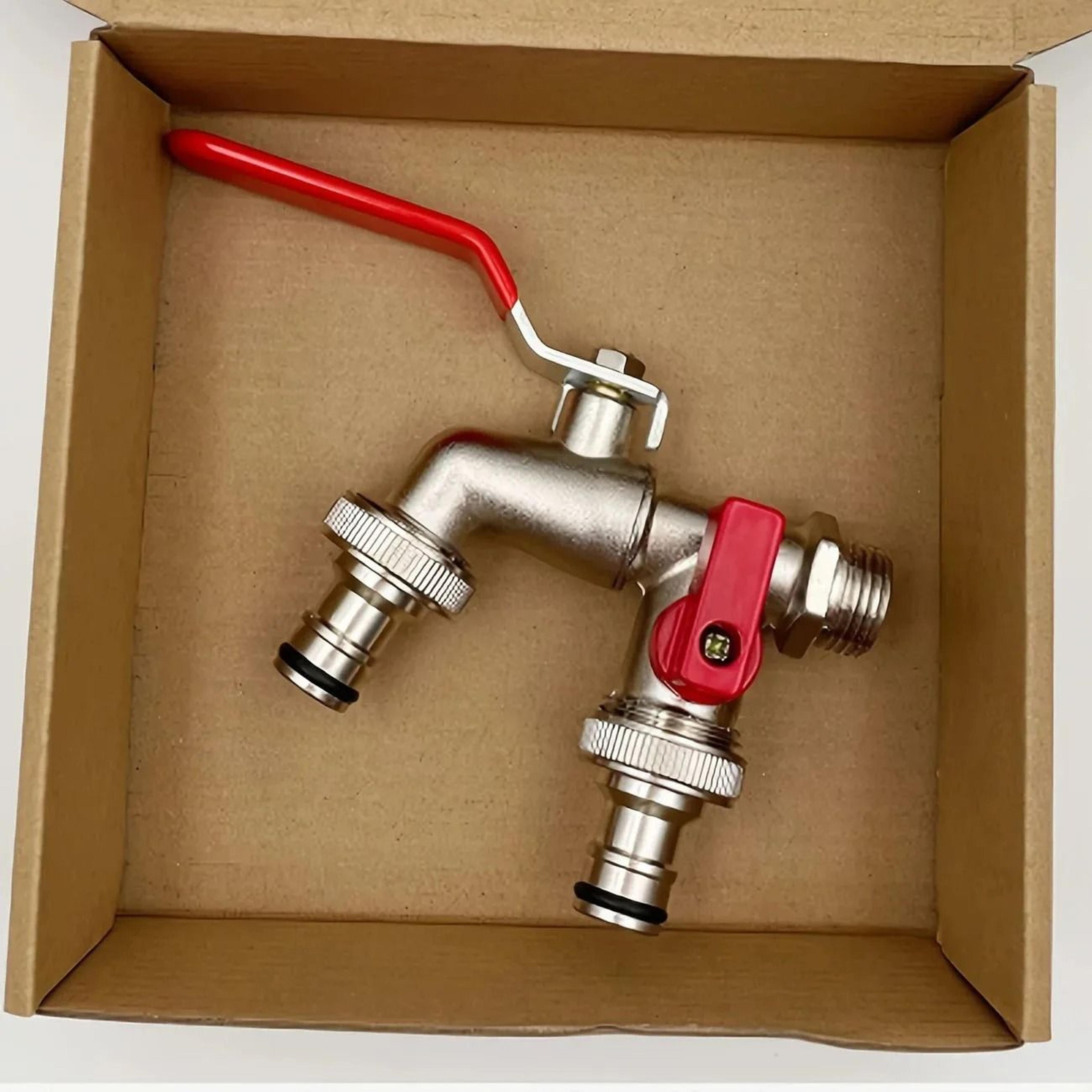 heavy duty brass garden water faucet with easy-turn lever handle