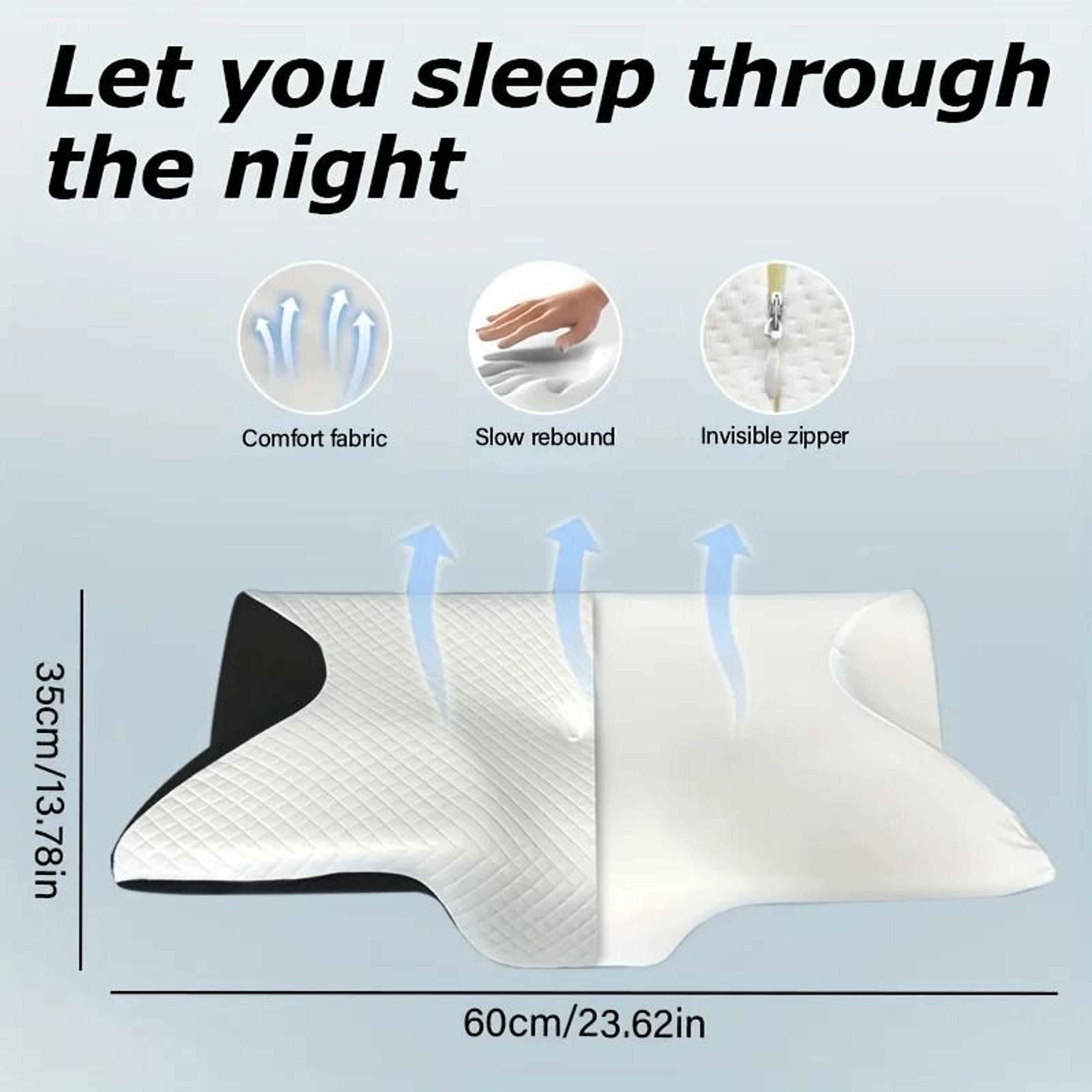 memory foam neck pillow for ergonomic support and comfortable sleep