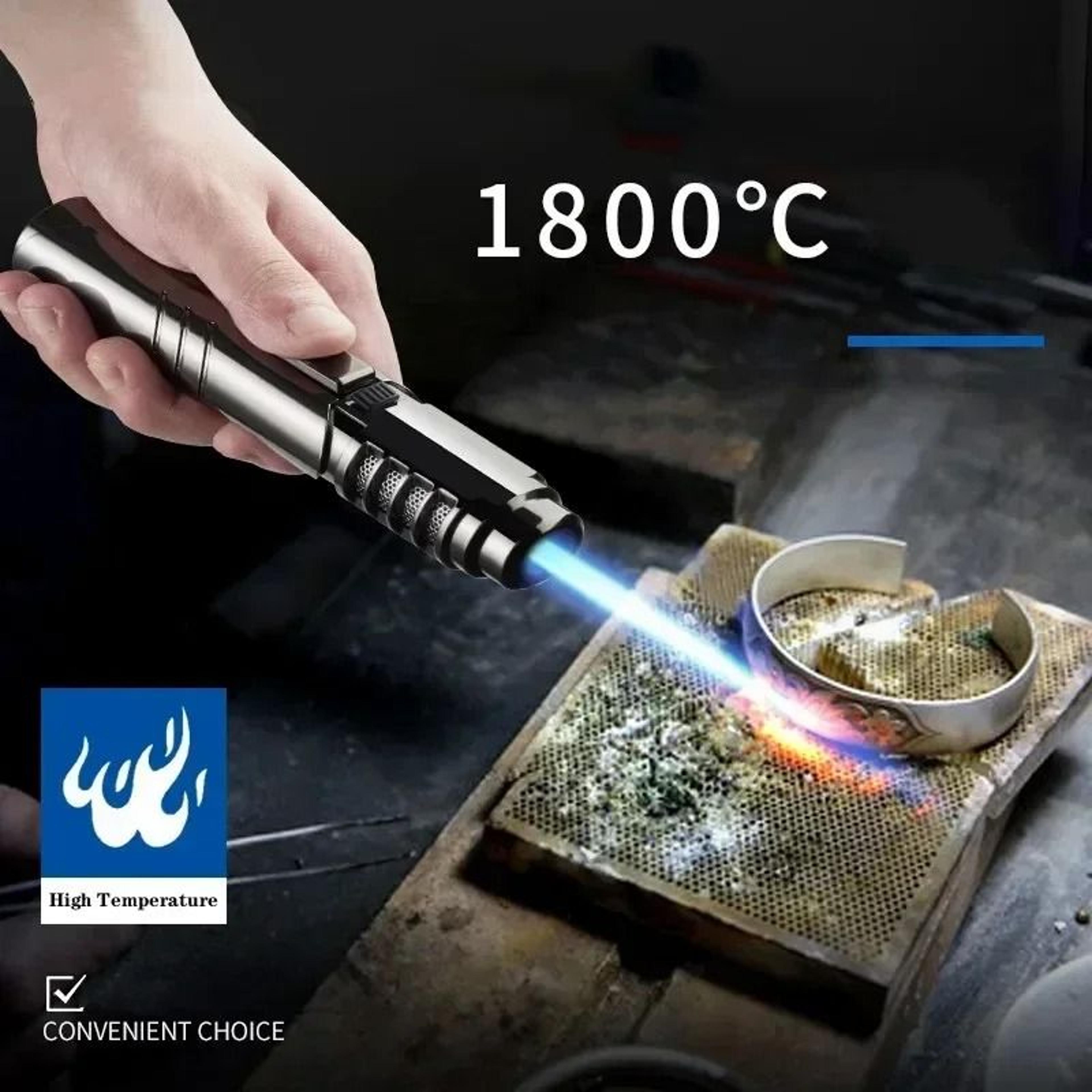 windproof butane jet torch lighter for outdoor and welding use
