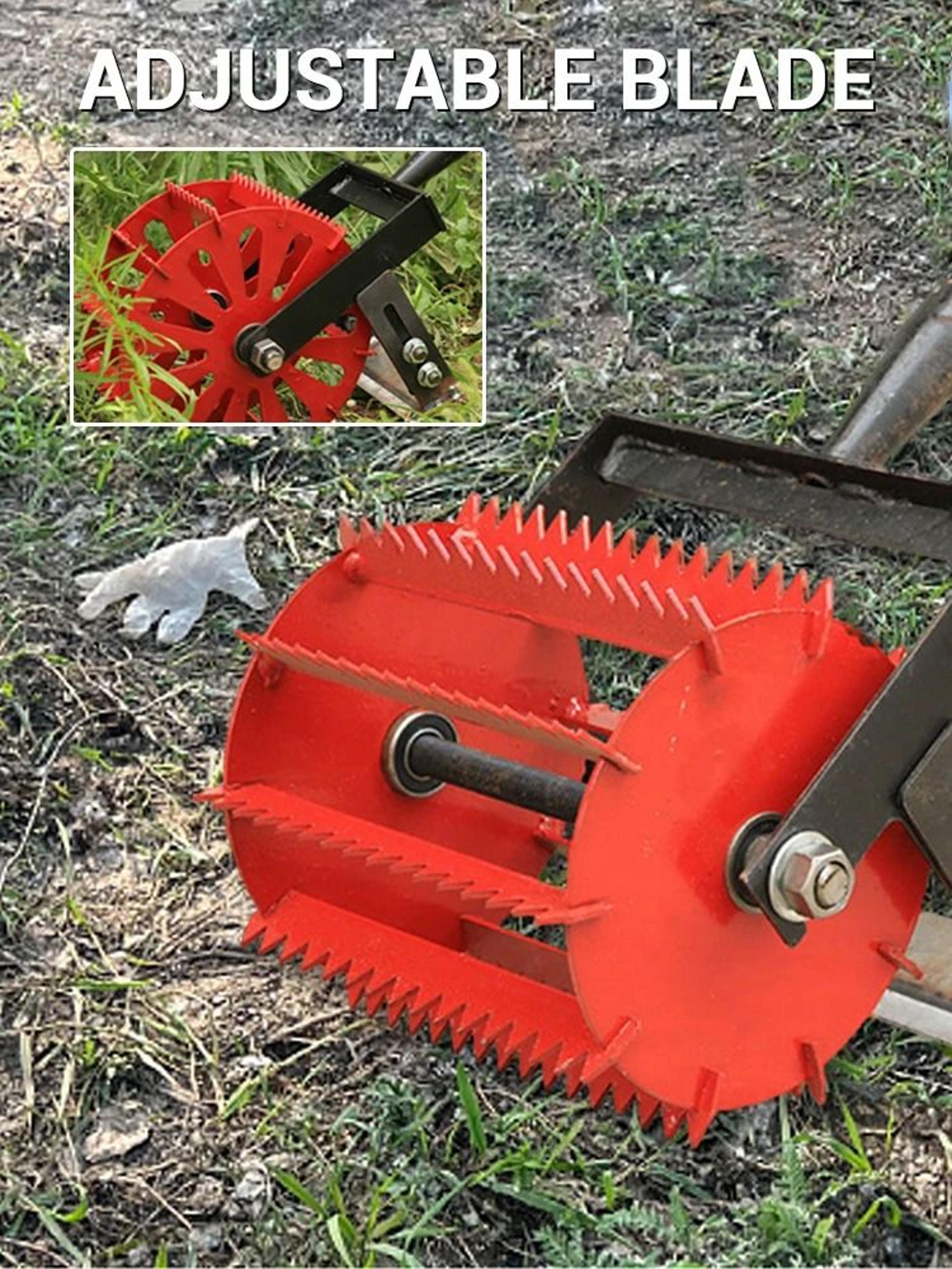 cultivator weeding head push hoe attachment for manual garden weeding