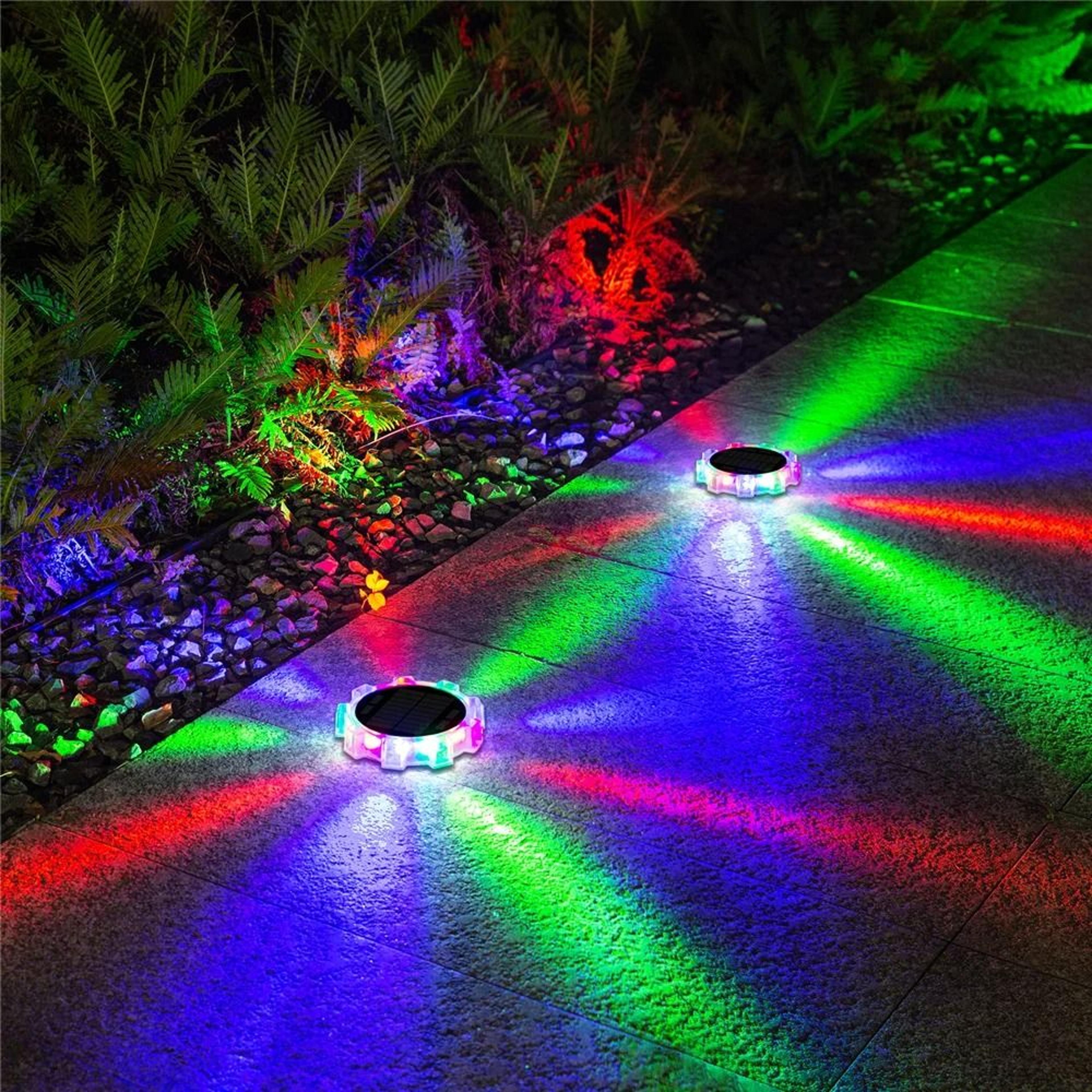 outdoor solar garden light with four mode led illumination for yard and patio decor