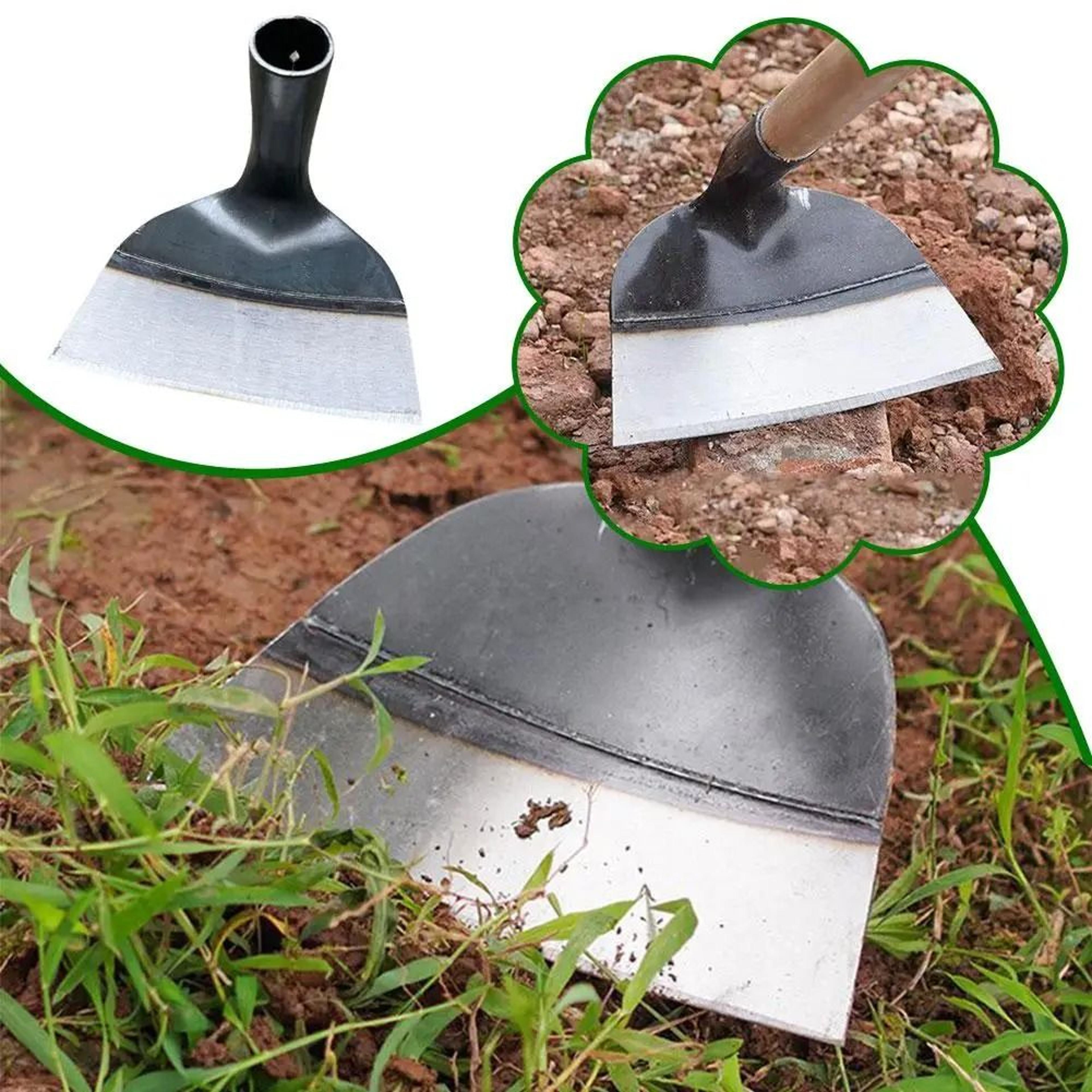 heavy duty steel farm hoe head for weeding digging and soil loosening