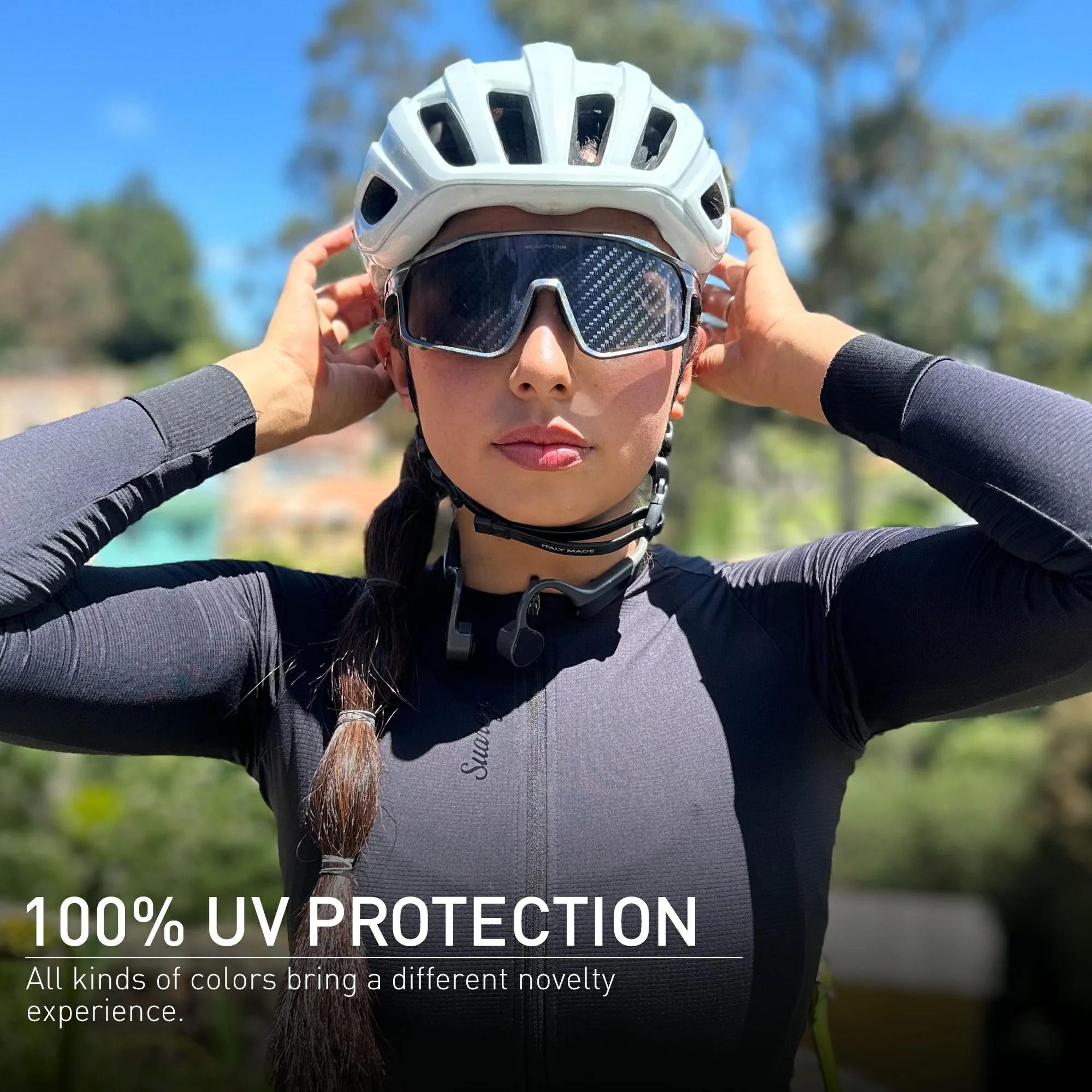 nano lens cycling glasses with uv protection