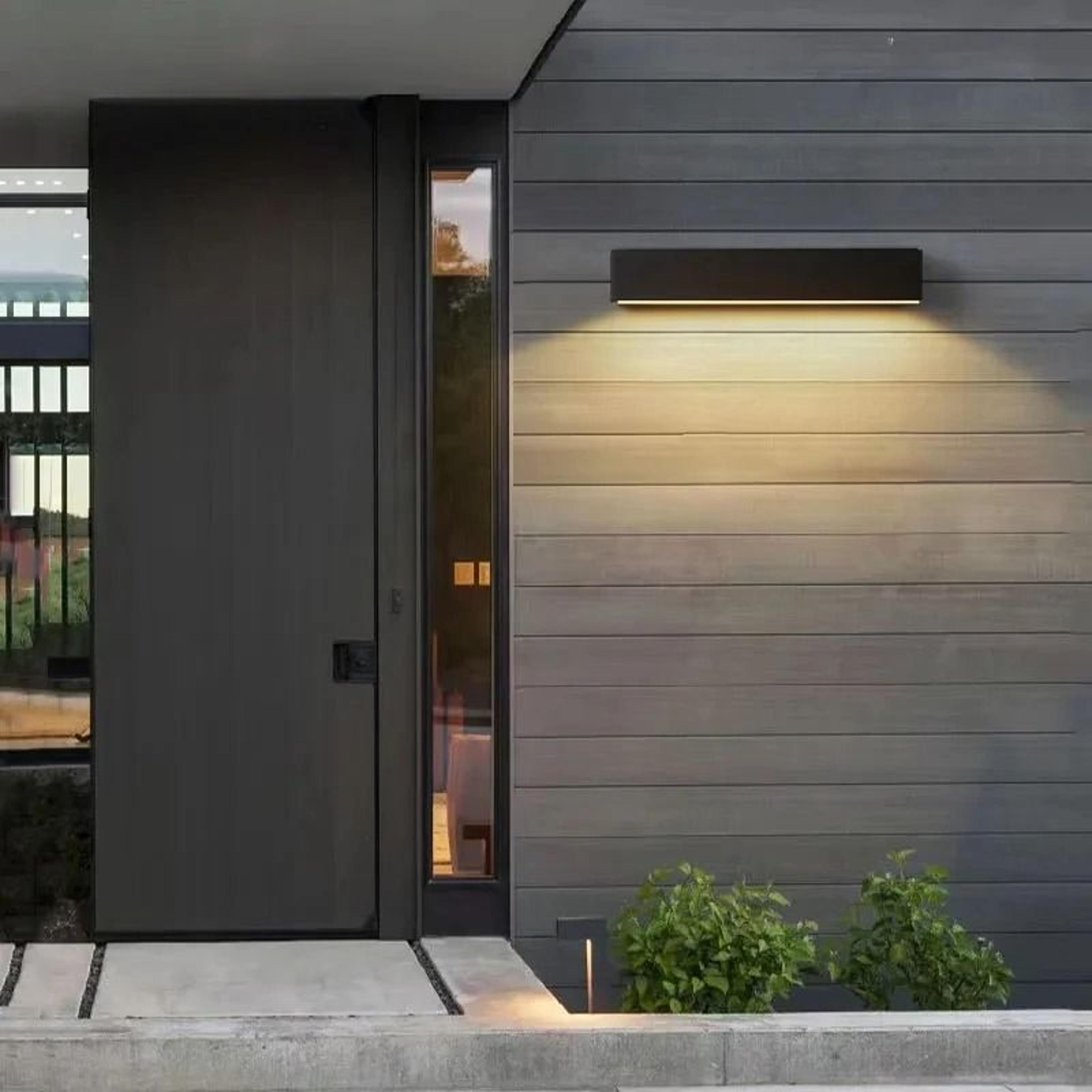 solar led outdoor wall lamp for garden and balcony