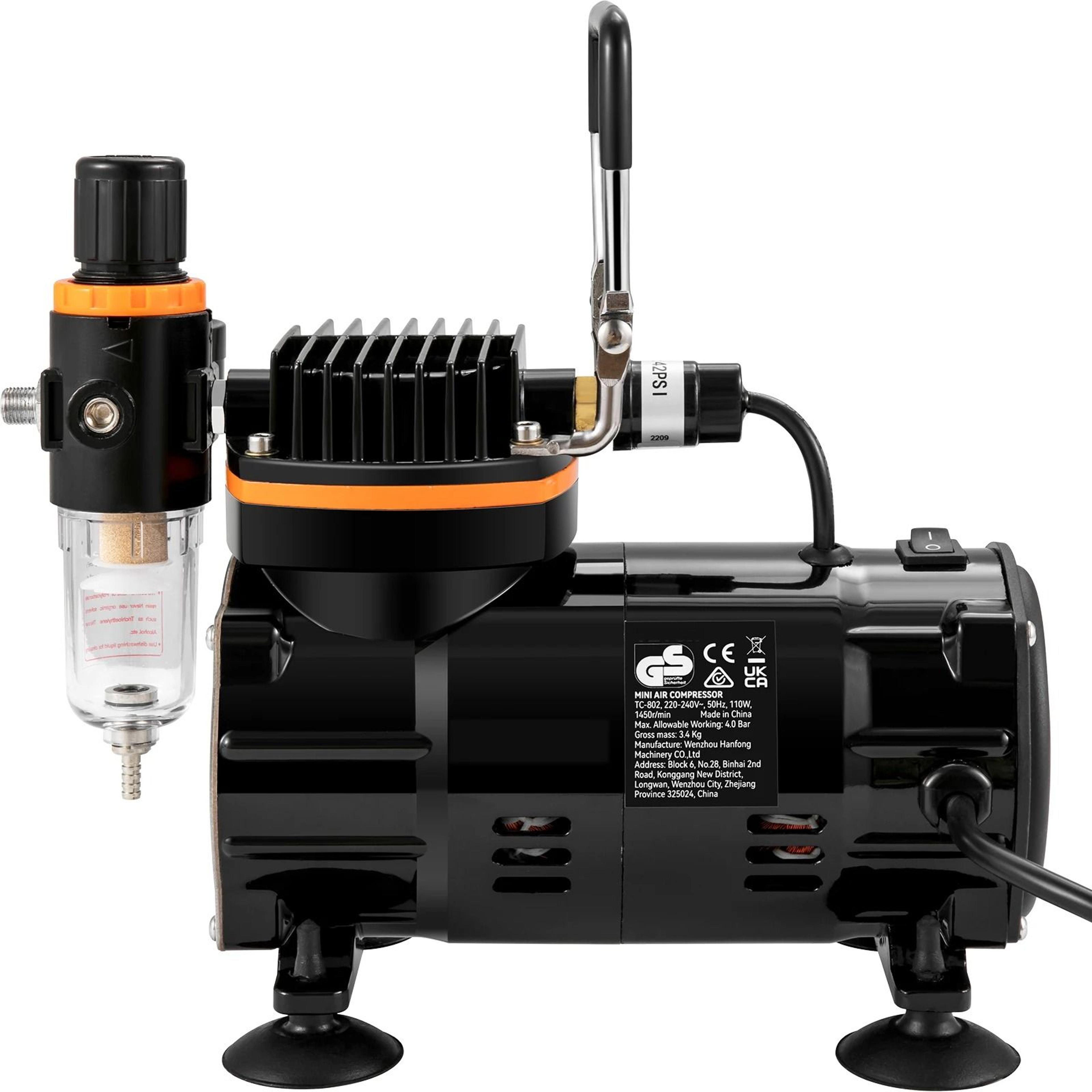 professional dual action electric airbrush kit