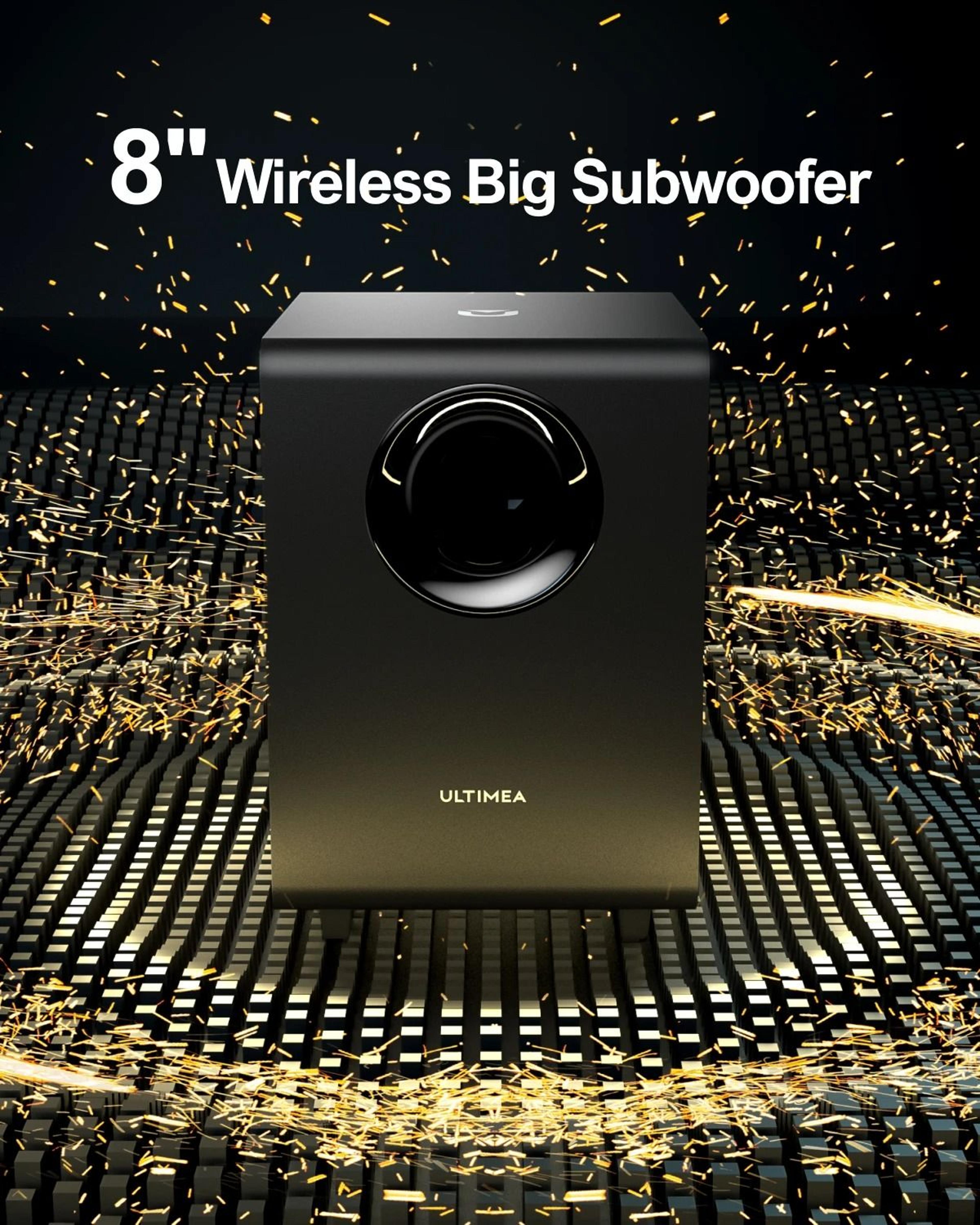 premium dolby atmos surround sound home theater system with wireless subwoofer