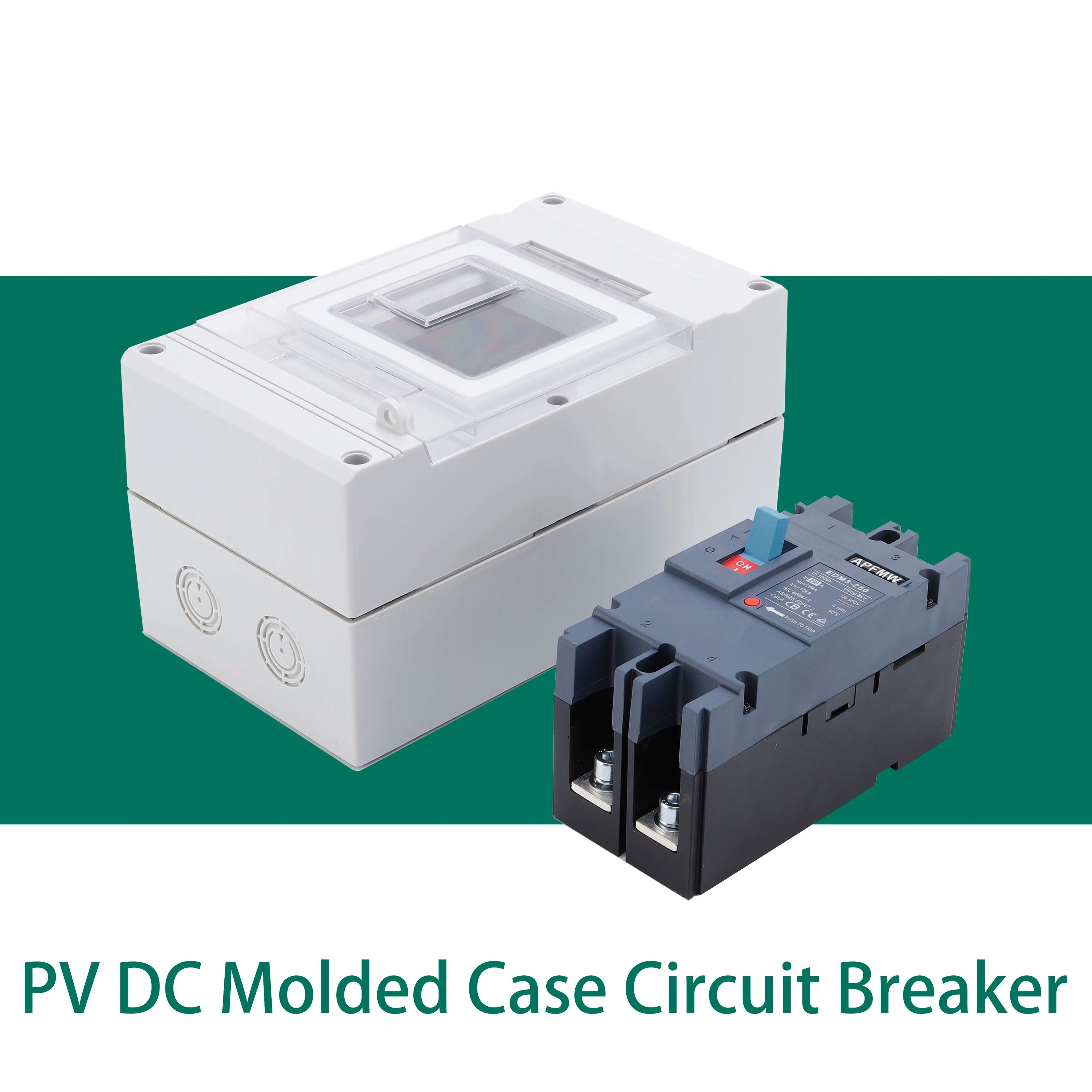 solar dc circuit breaker with overload protection and battery isolator