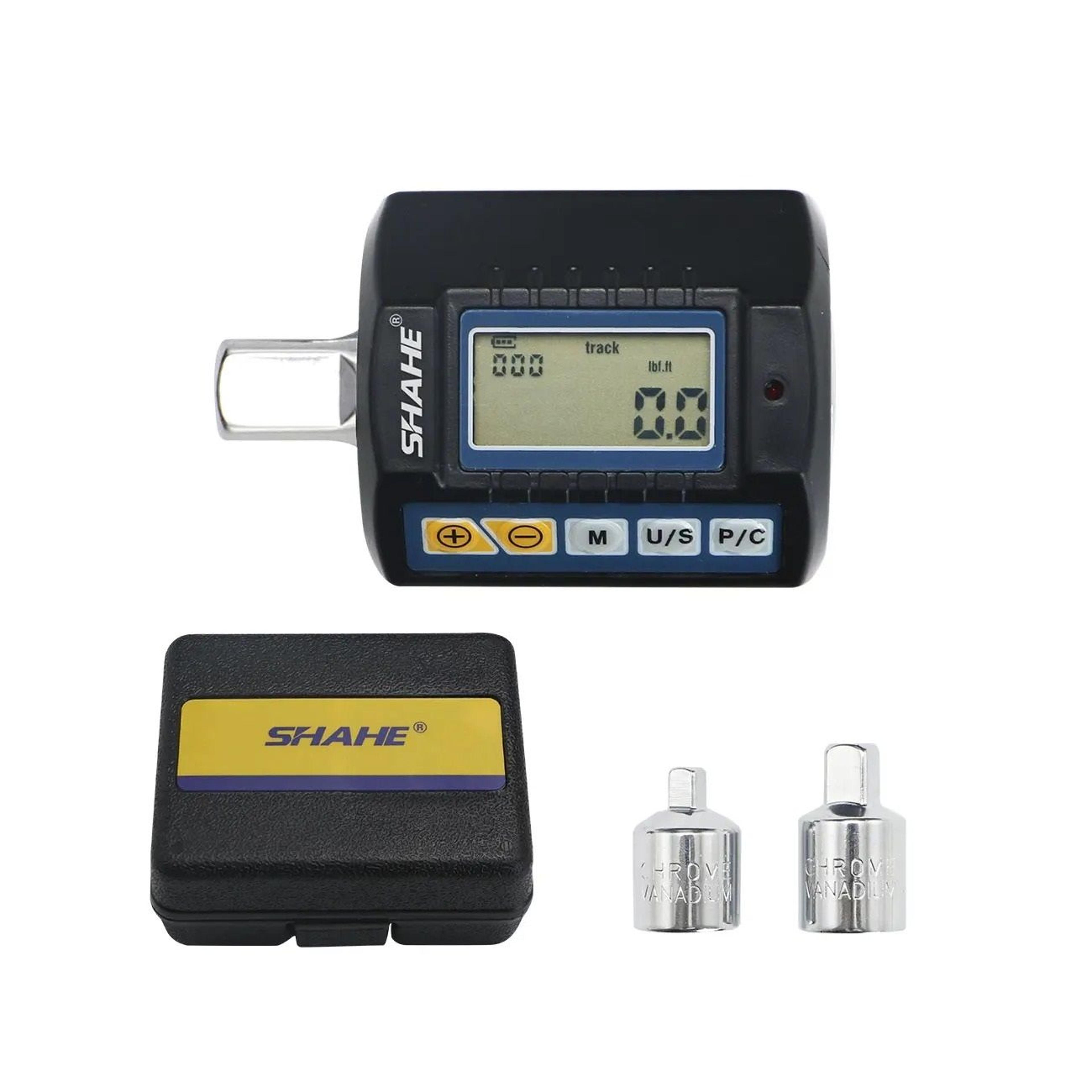 digital torque adapter with interchangeable sockets for accurate tightening