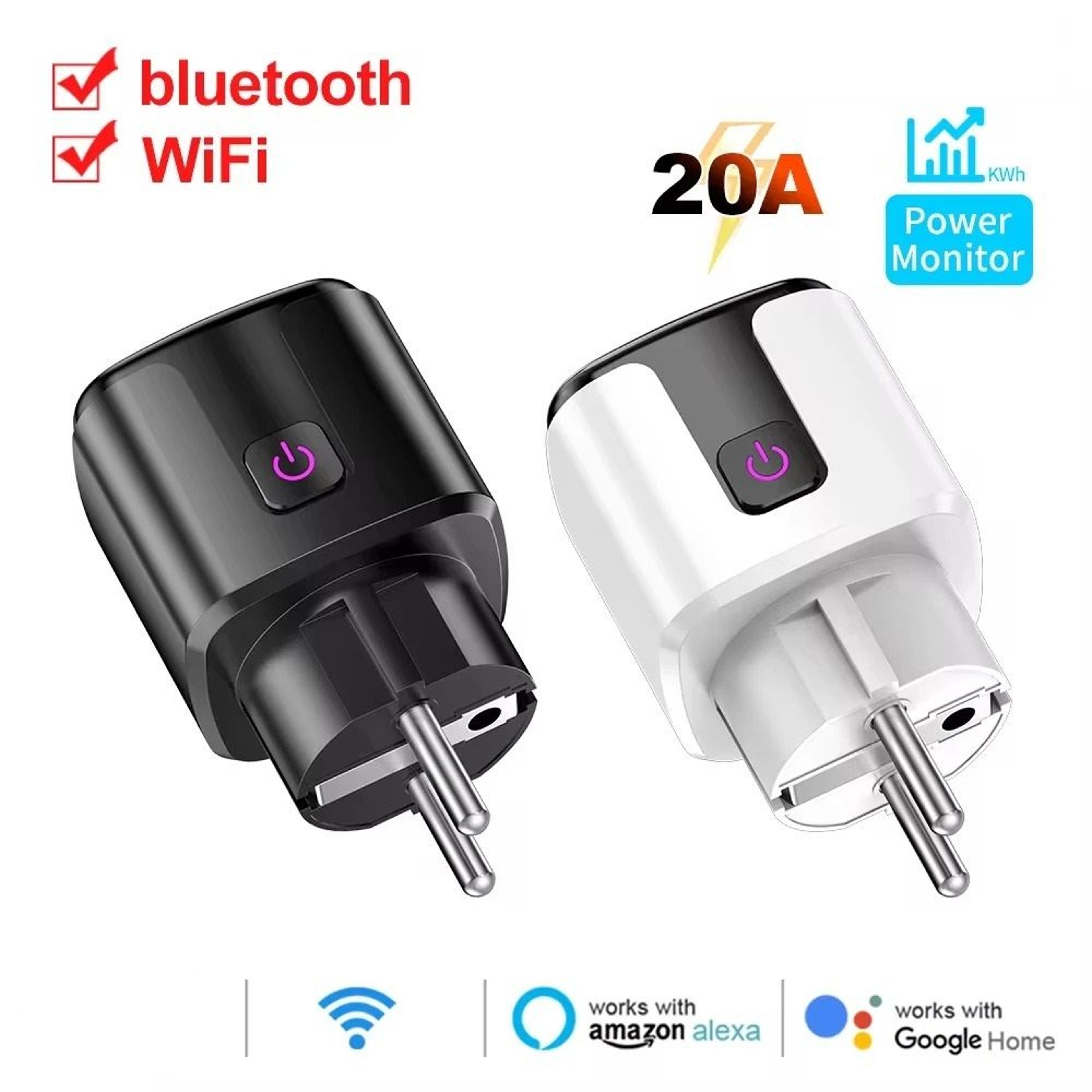 smart wifi power monitoring socket with child lock and voice control