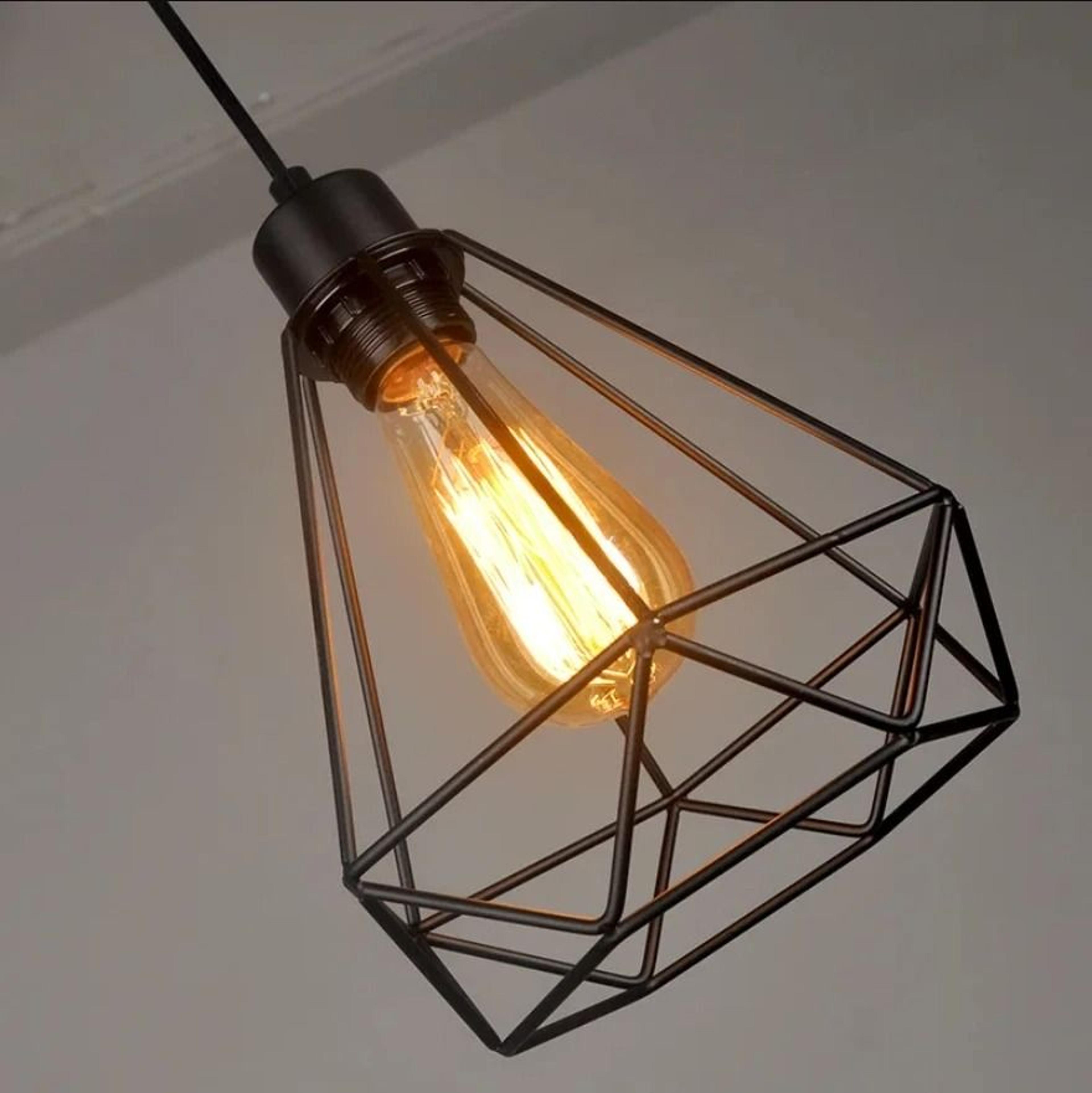 nordic iron pendant light for restaurant bar and attic decor