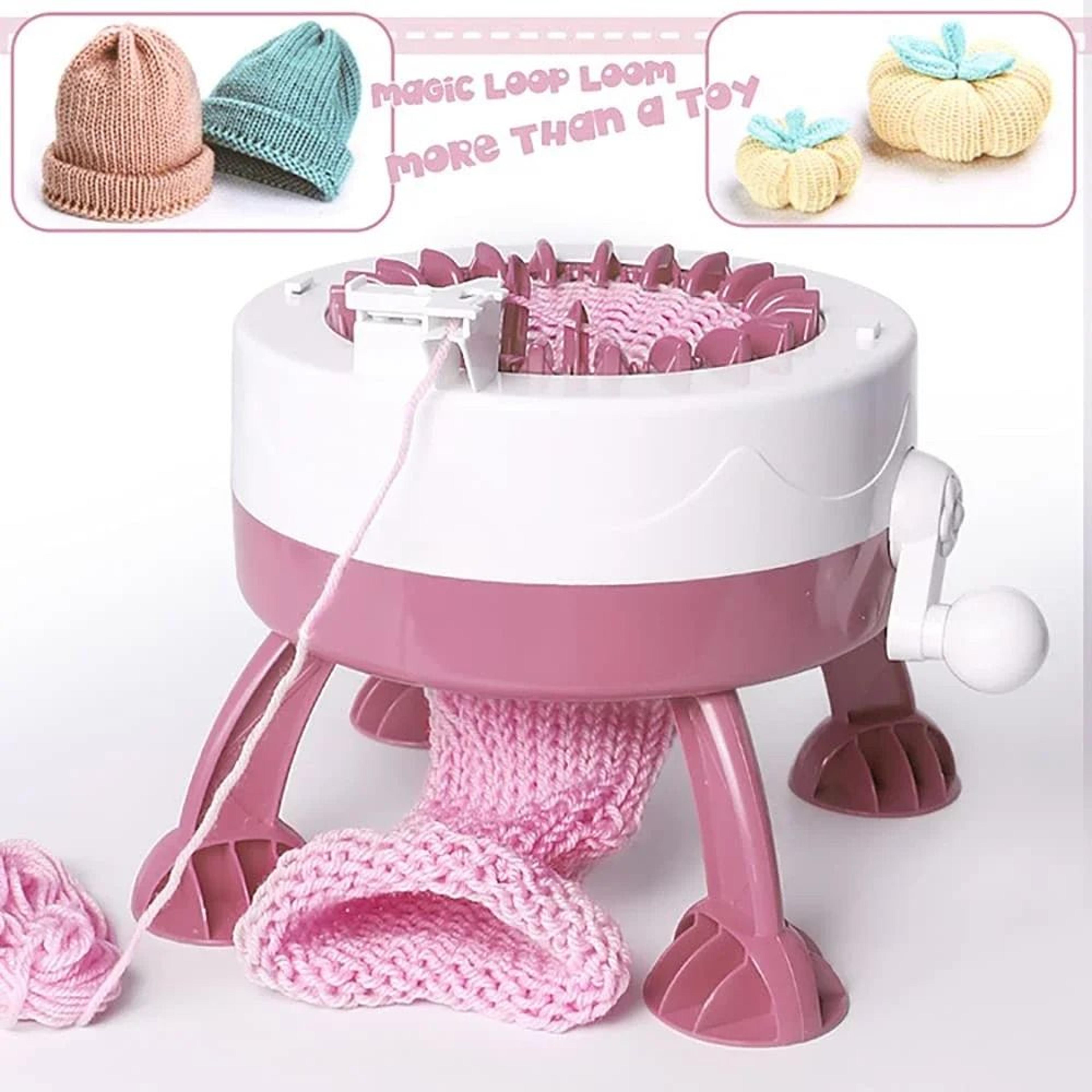 rotary knitting board kit with 22 stitch rotary loom
