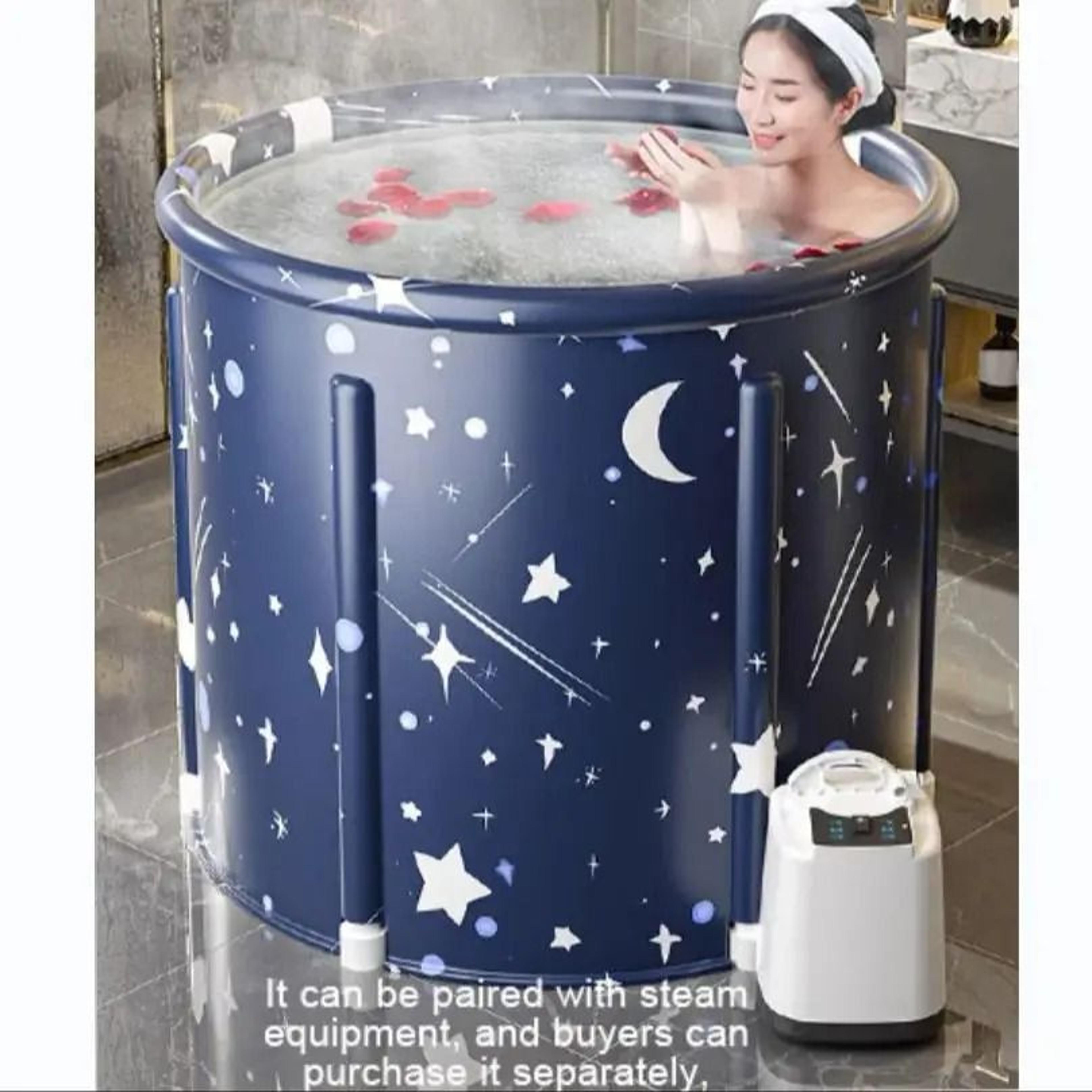 foldable pvc bath bucket for hot bath ice therapy and relaxation