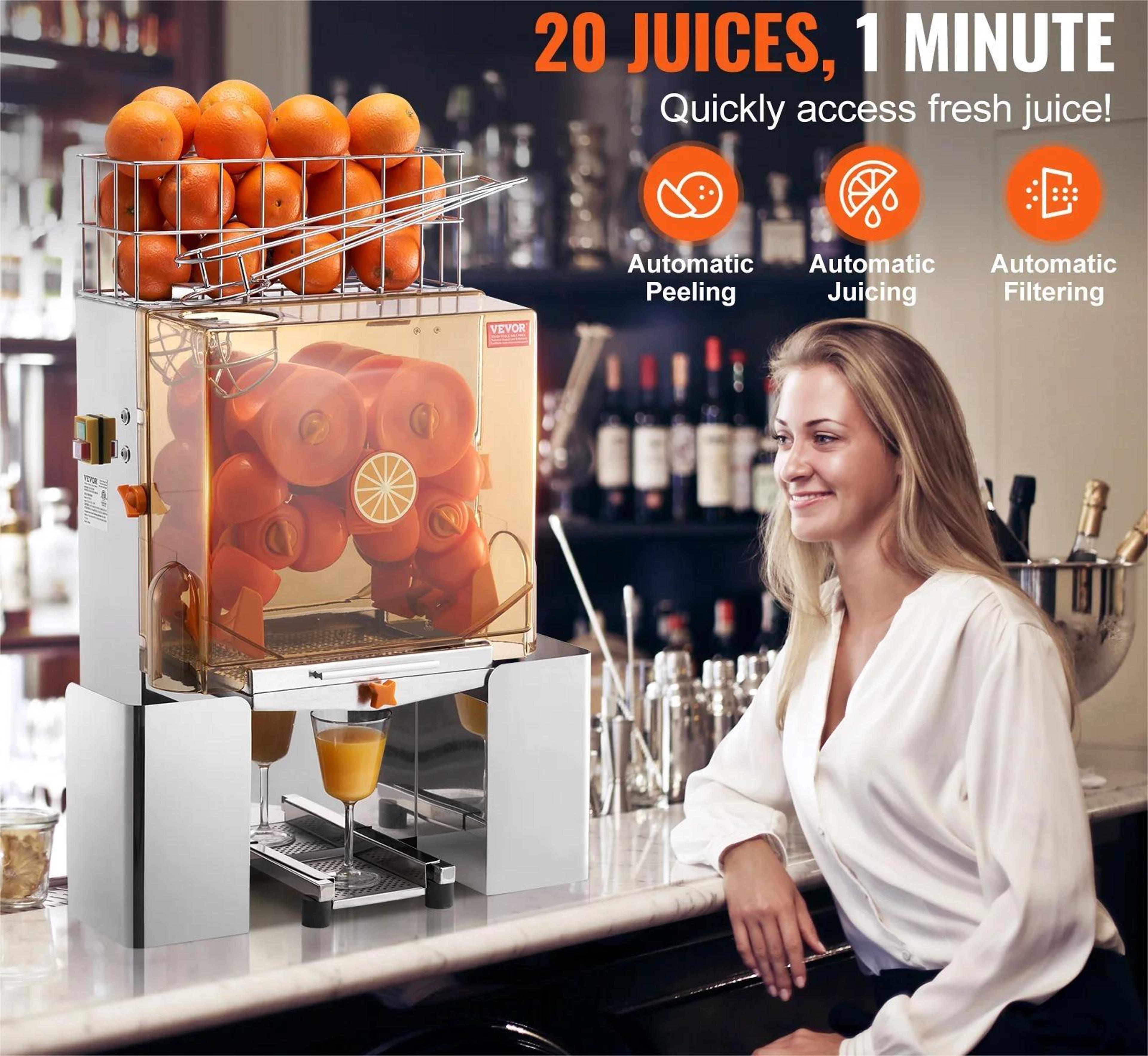 commercial stainless steel orange juicer machine