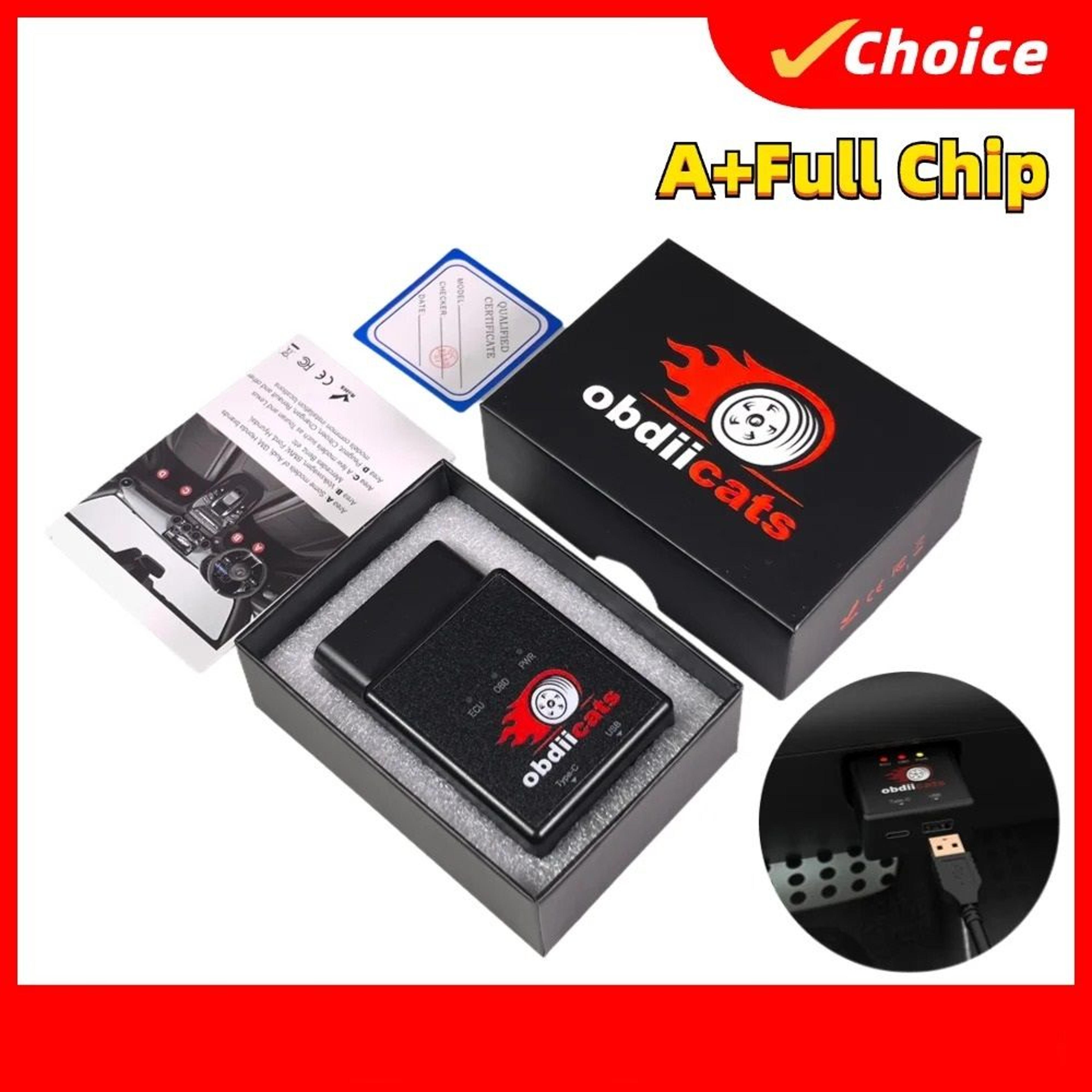 2 in 1 obd2 fuel saving and fast charger chip tuning box for benzine and diesel cars