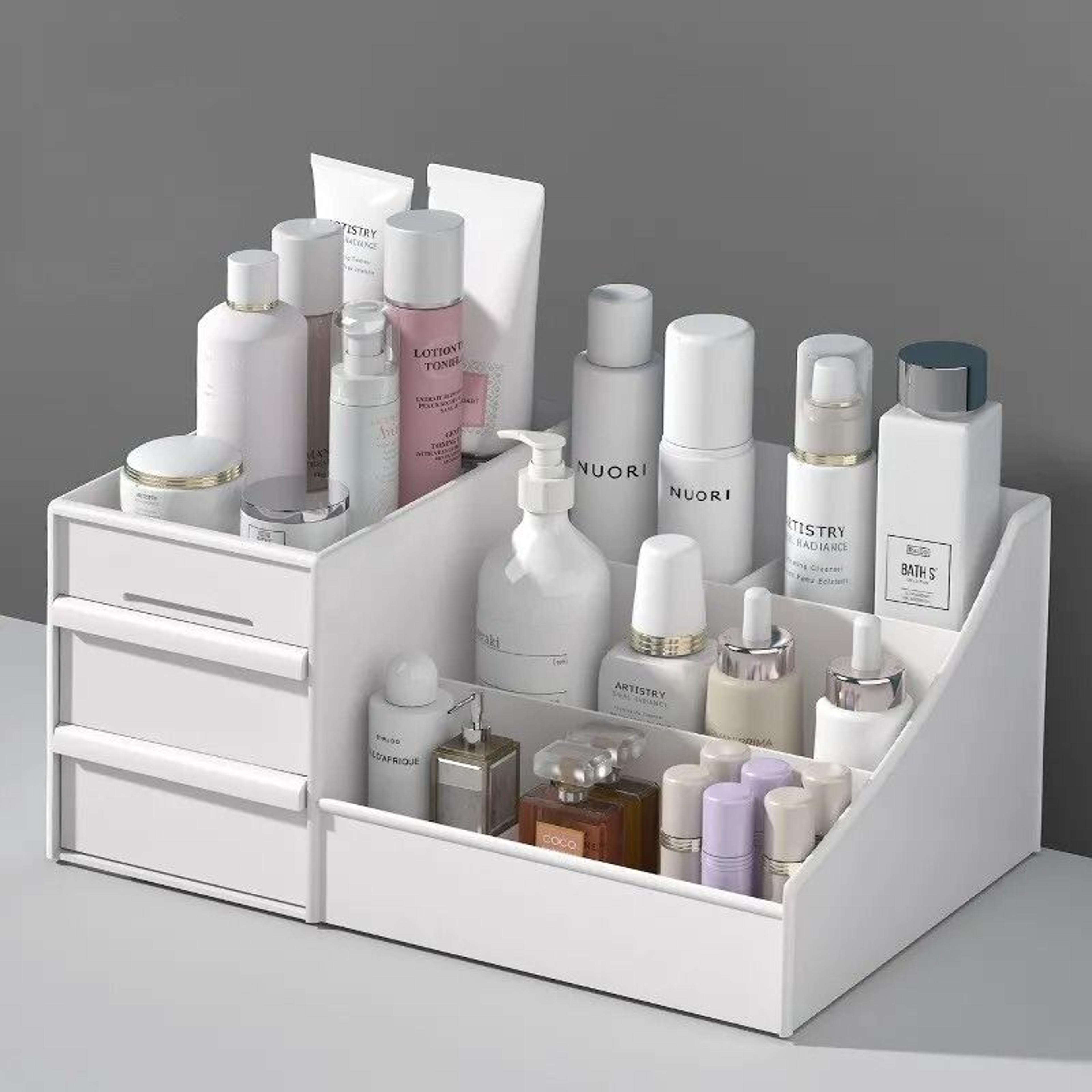 makeup storage drawer box for vanity or desktop