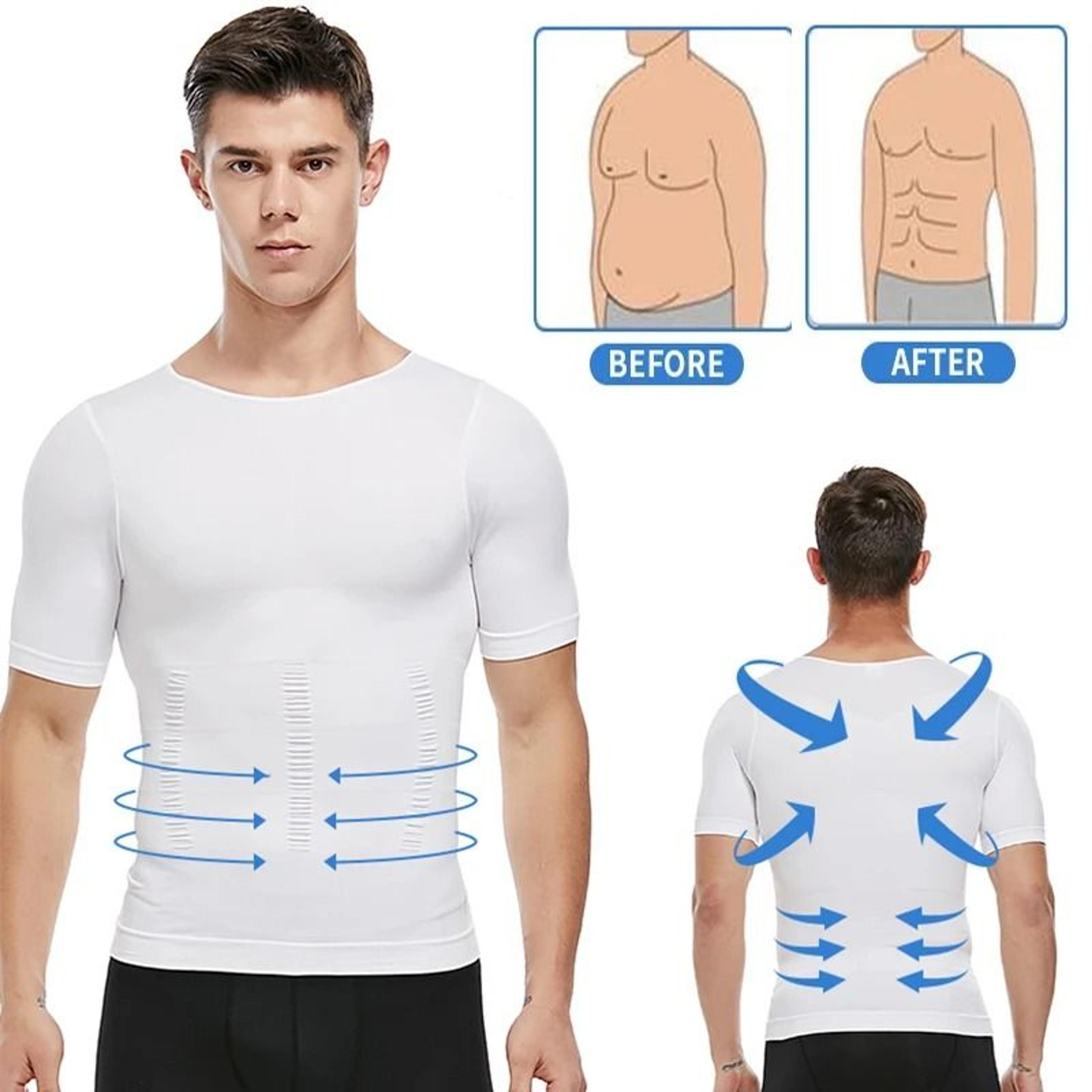 slimming posture vest compression shirt for men