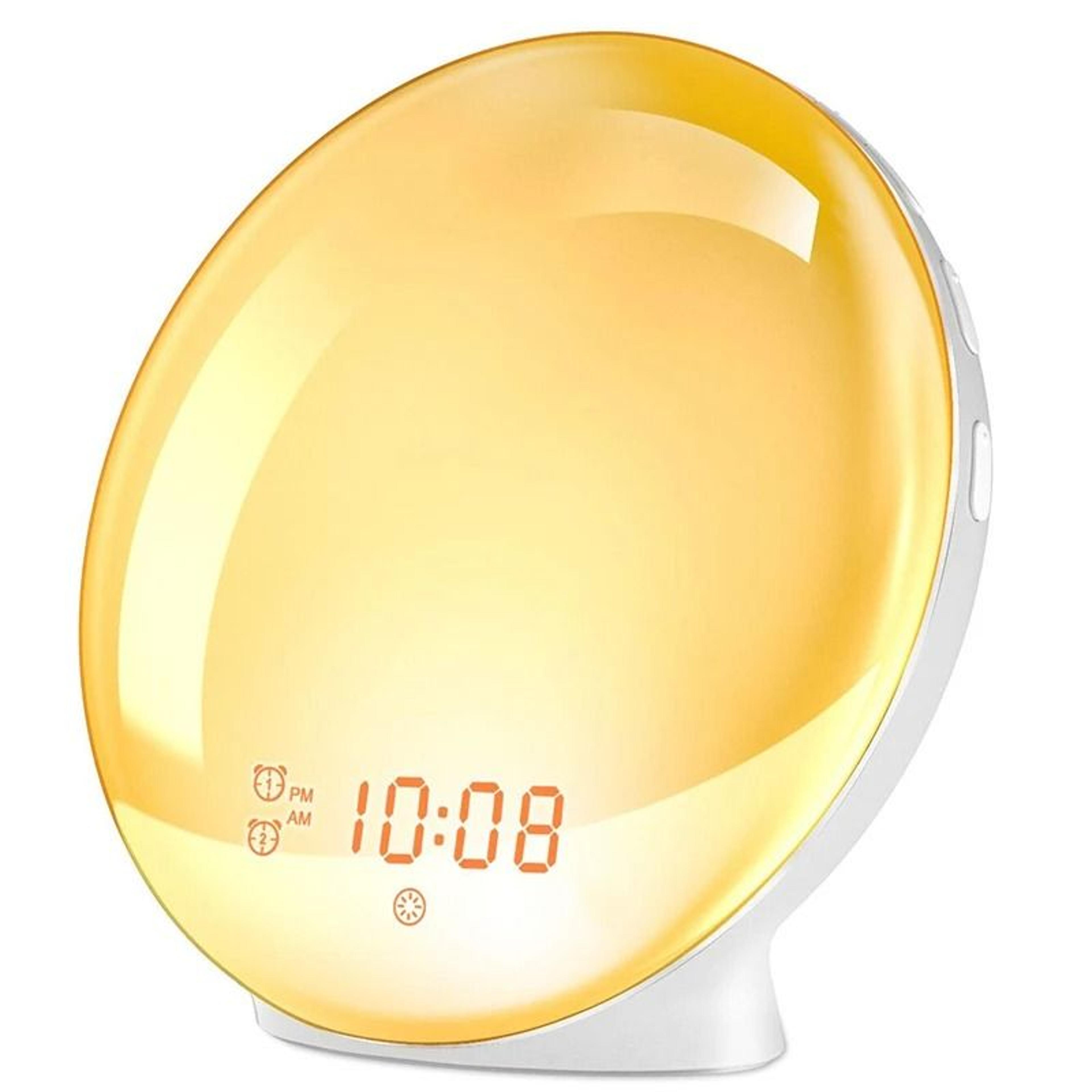 wake up light alarm clock with sunrise and sunset simulation