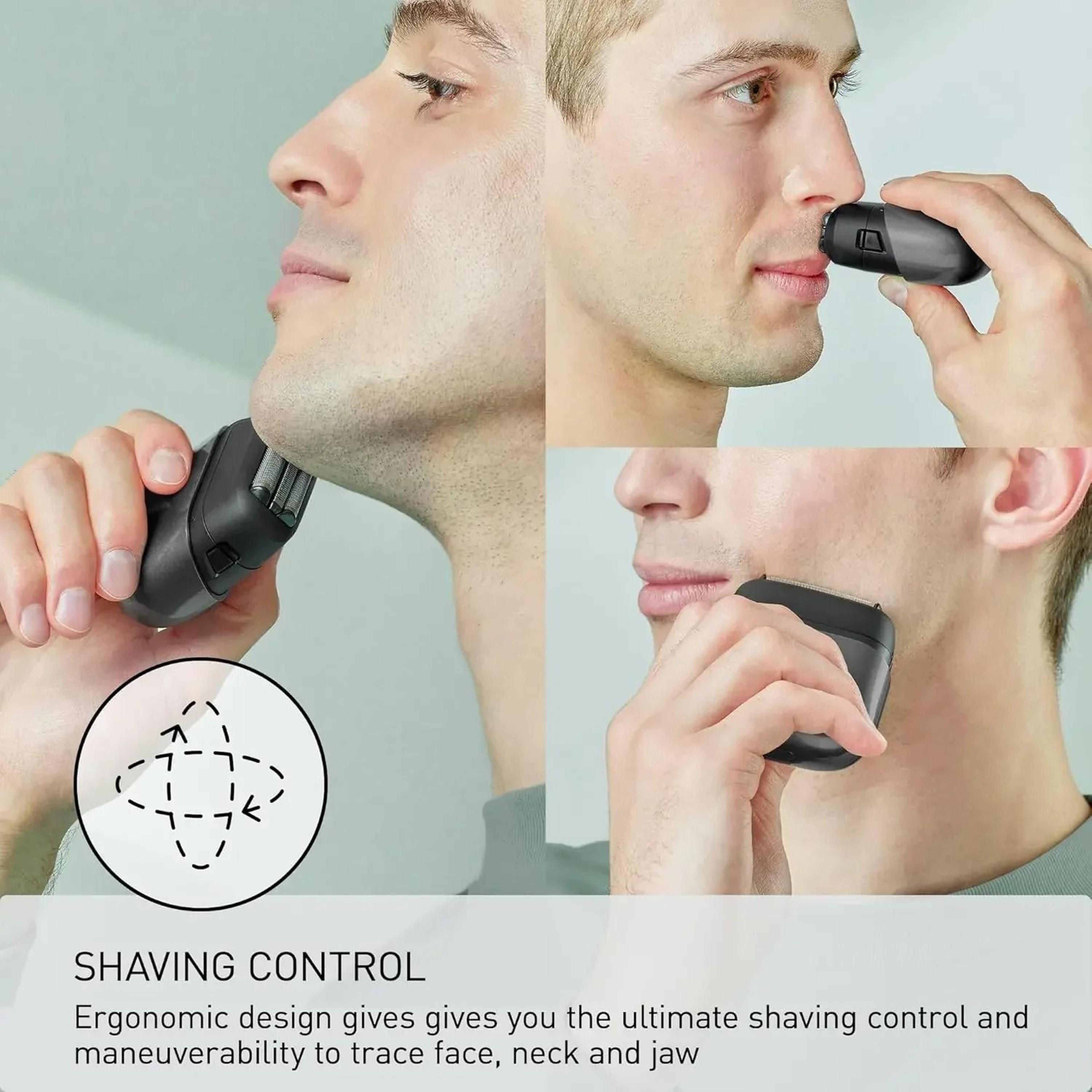 panasonic travel electric razor with usb c charging and beard sensor